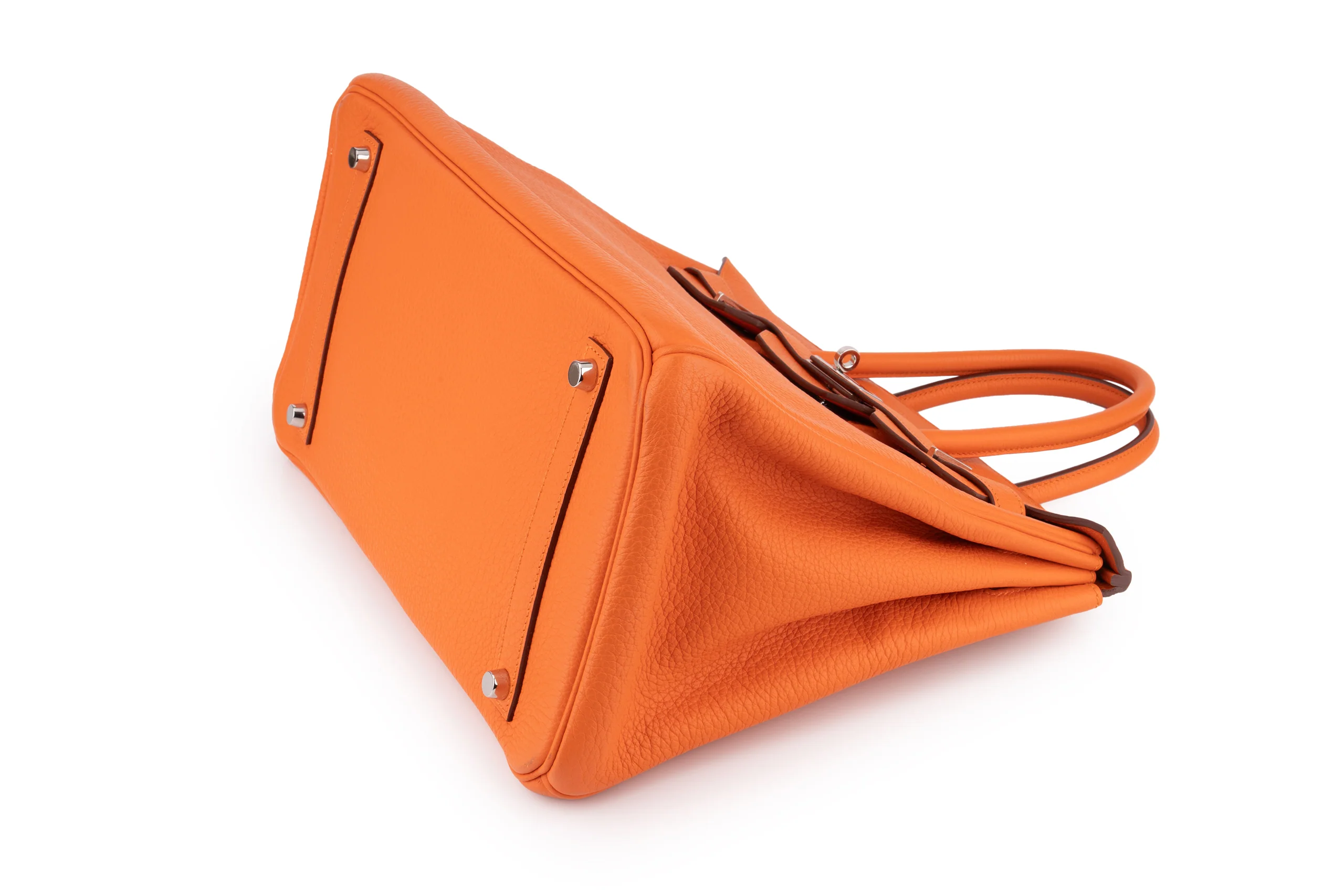 Hermès Birkin 35 		Togo	Orange H	PHW - Image 9