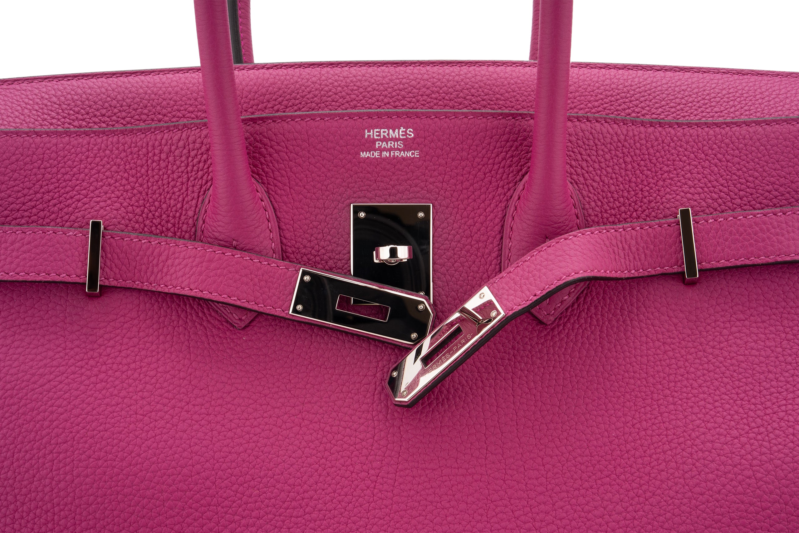 Hermès Birkin 35 		Togo	Rose Pourpre	 PHW - Image 8
