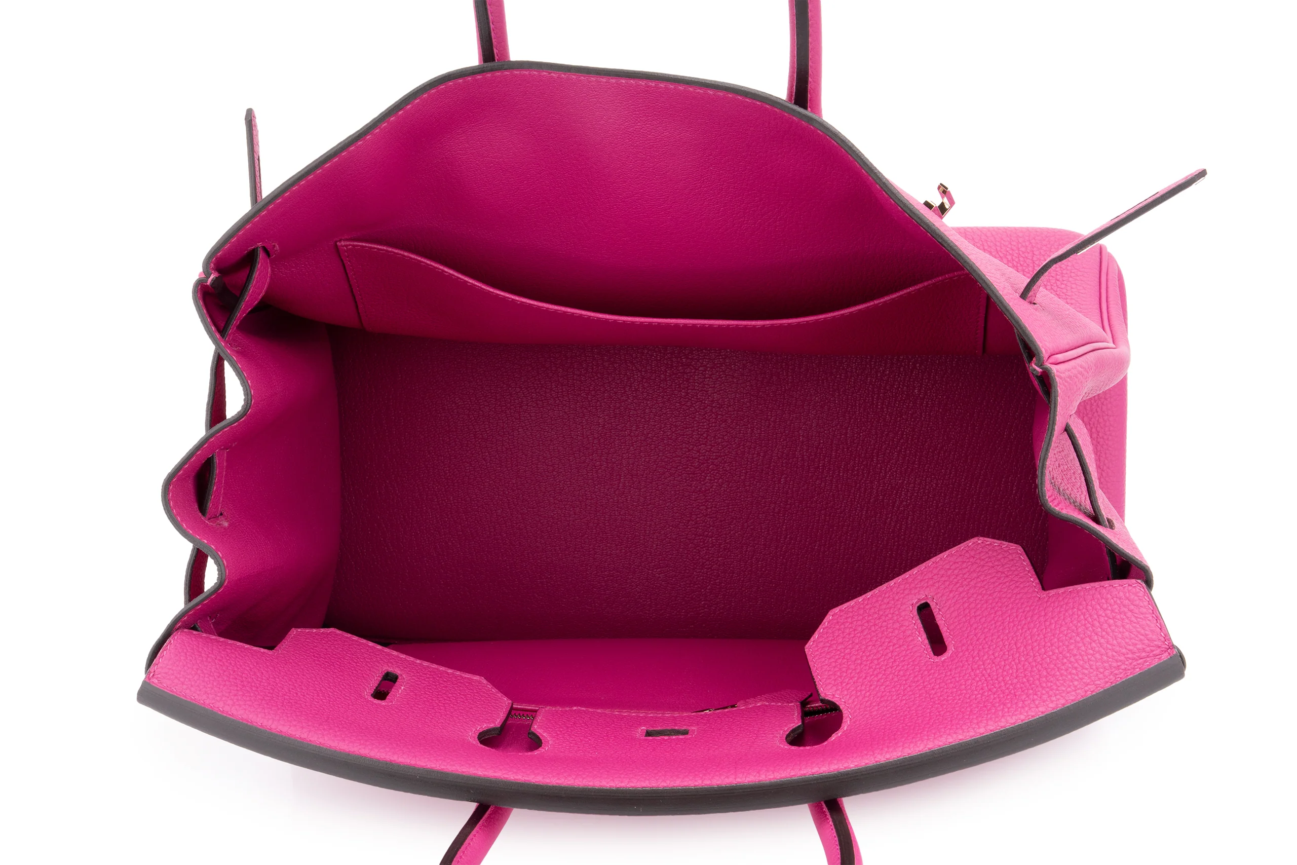 Hermès Birkin 35 		Togo	Rose Pourpre	 PHW - Image 9