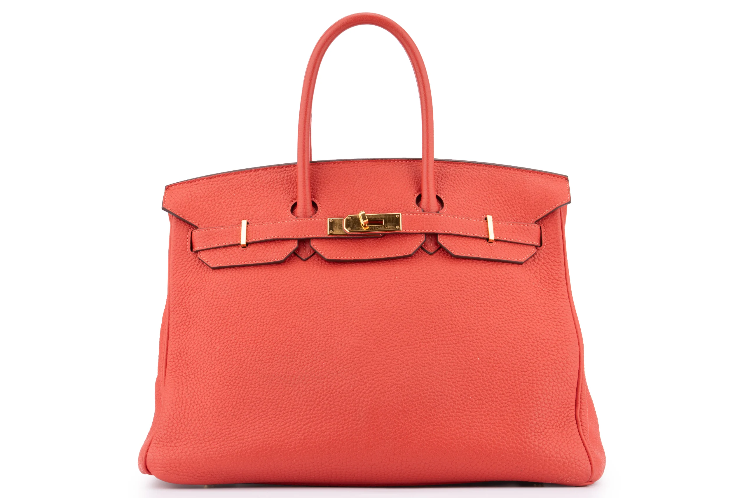 Hermès Birkin 35 Togo Rouge Pivoine GHW