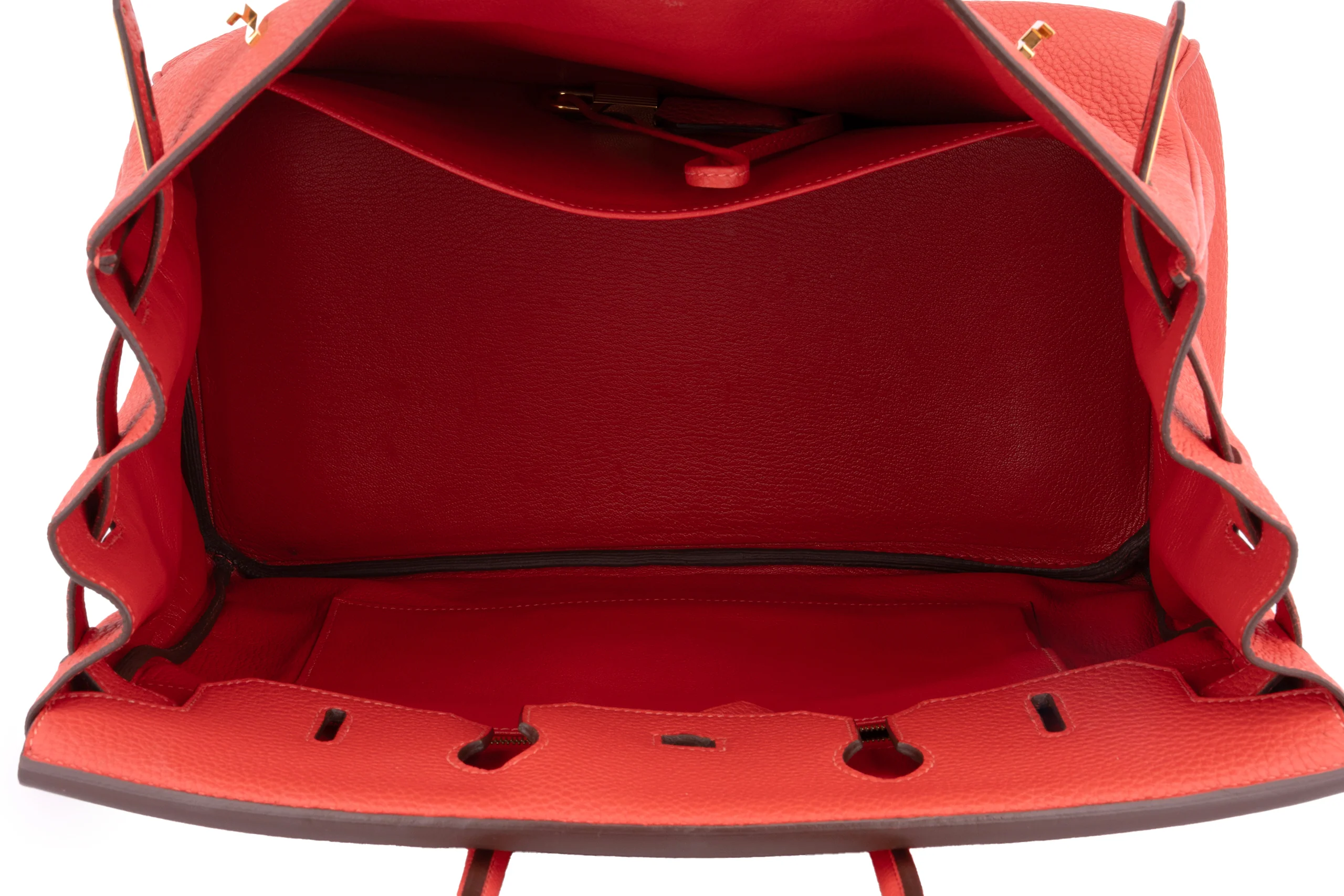 Hermès Birkin 35 Togo Rouge Pivoine GHW - Image 9
