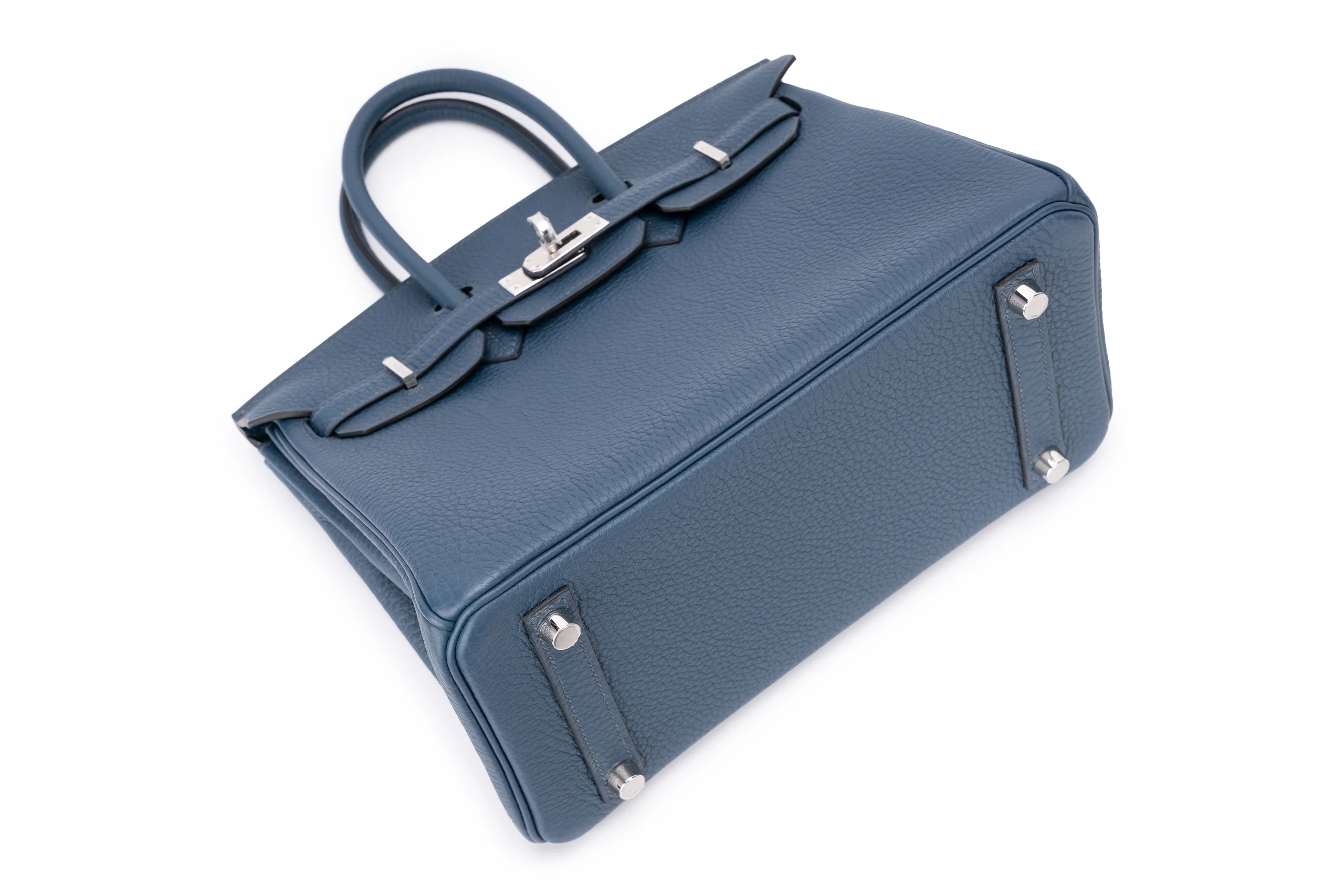 Hermès Birkin 25 Togo Bleu De Prusse PHW - Image 9