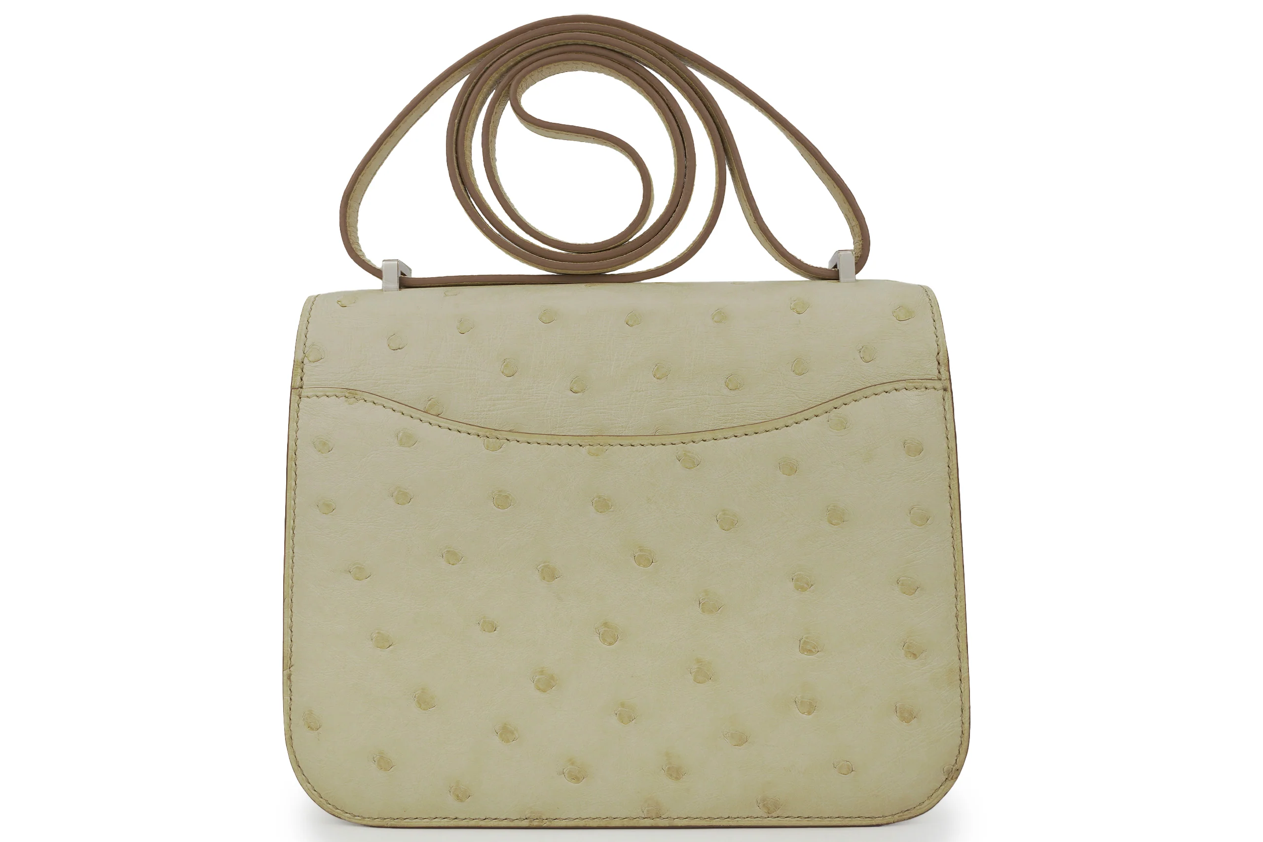 Hermès Constance 18 Exotic Ostrich Beton PHW - Image 4