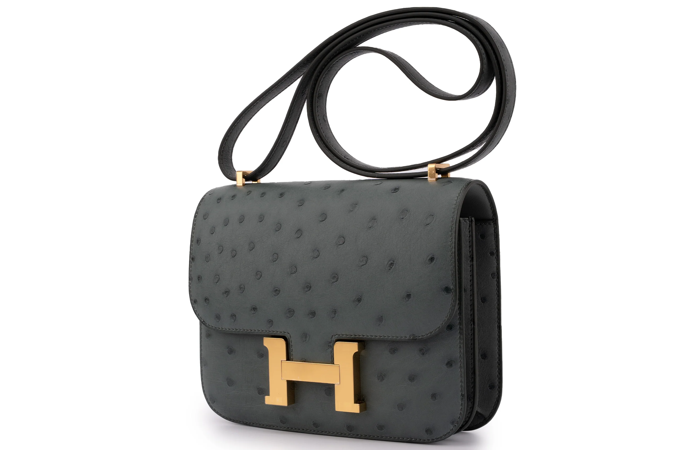 Hermès Constance 18	Exotic	Ostrich	Vert Amande	GHW - Image 2