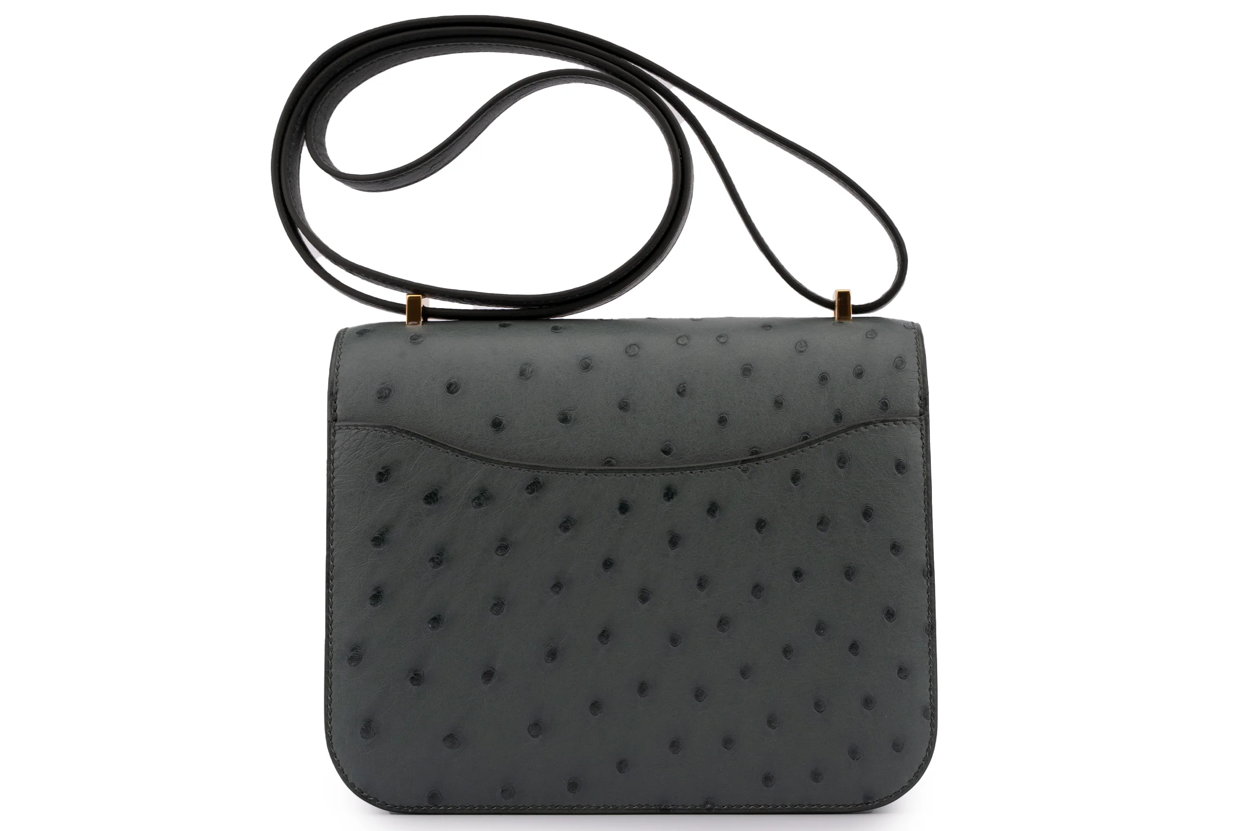 Hermès Constance 18	Exotic	Ostrich	Vert Amande	GHW - Image 4