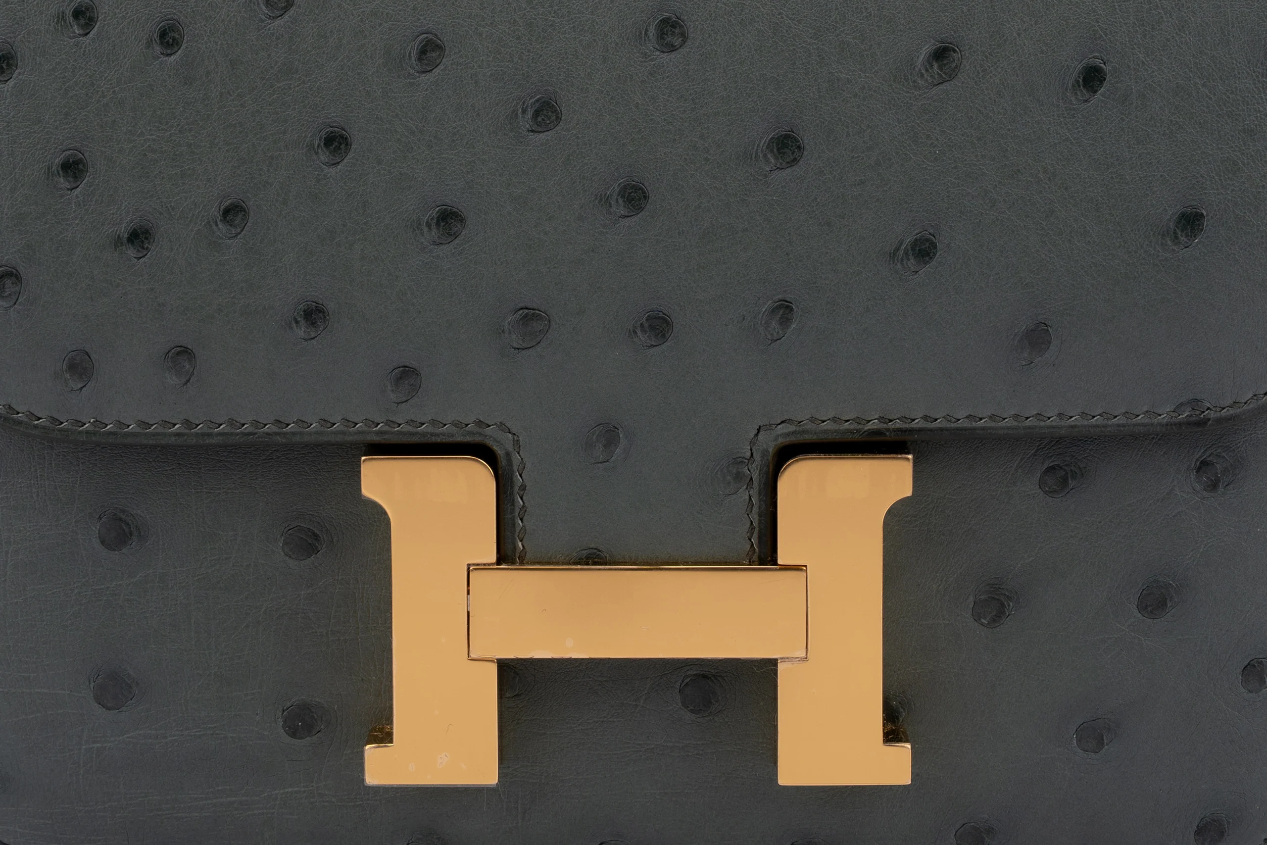 Hermès Constance 18	Exotic	Ostrich	Vert Amande	GHW - Image 7