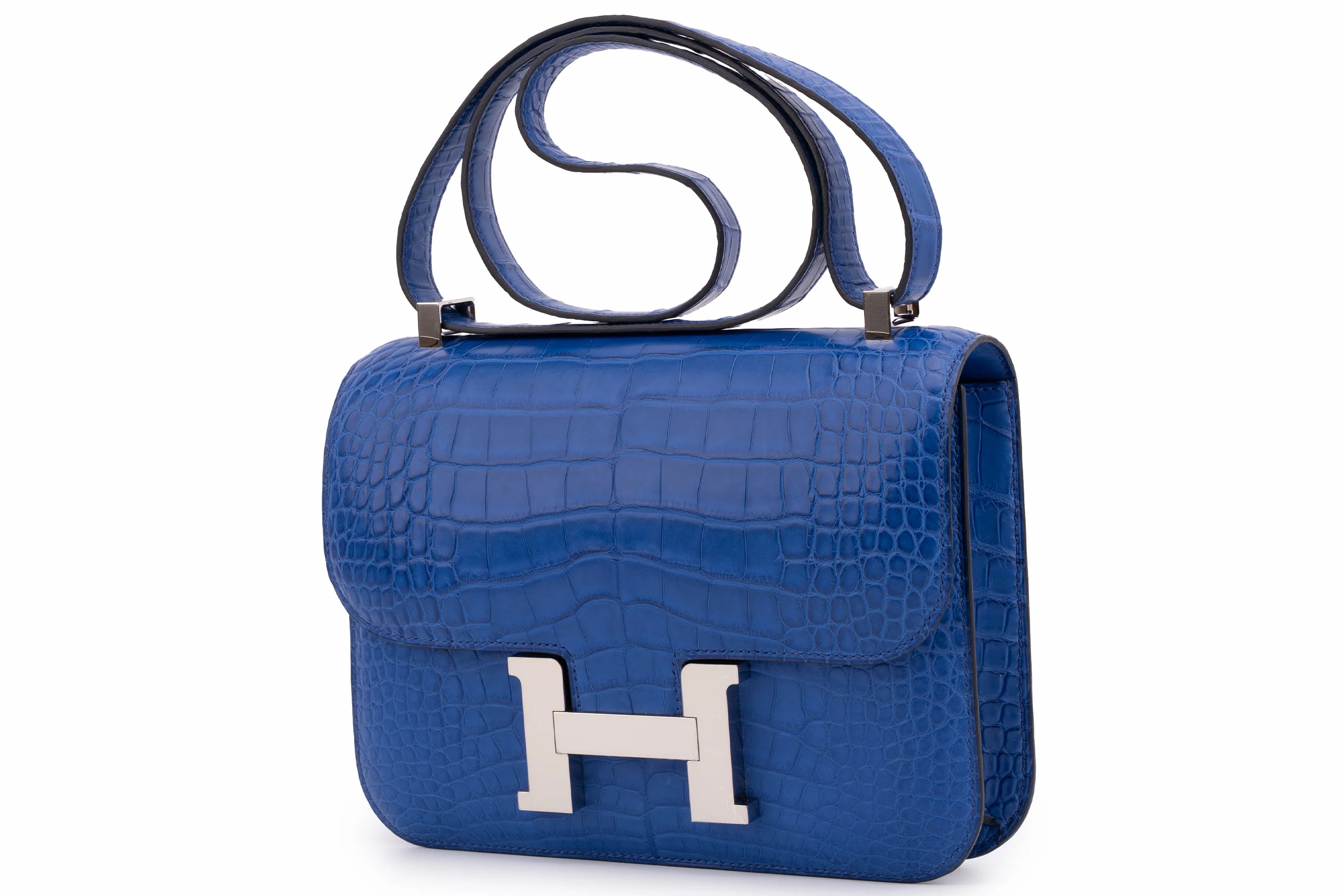 Hermès Constance 24		Exotic Mississippiensis	Bleu Royal	PHW - Image 2
