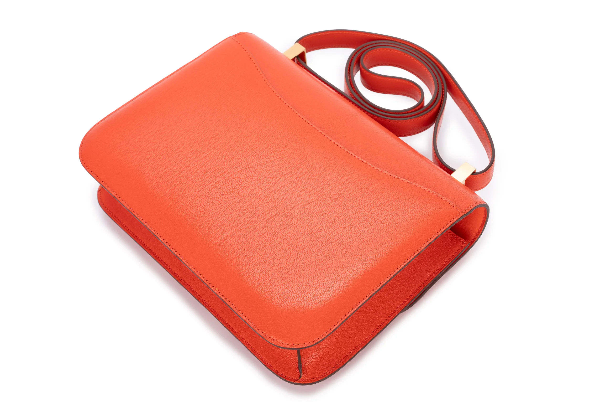 Hermès Constance 24 Chamkila Chevre Capucine GHW - Image 10