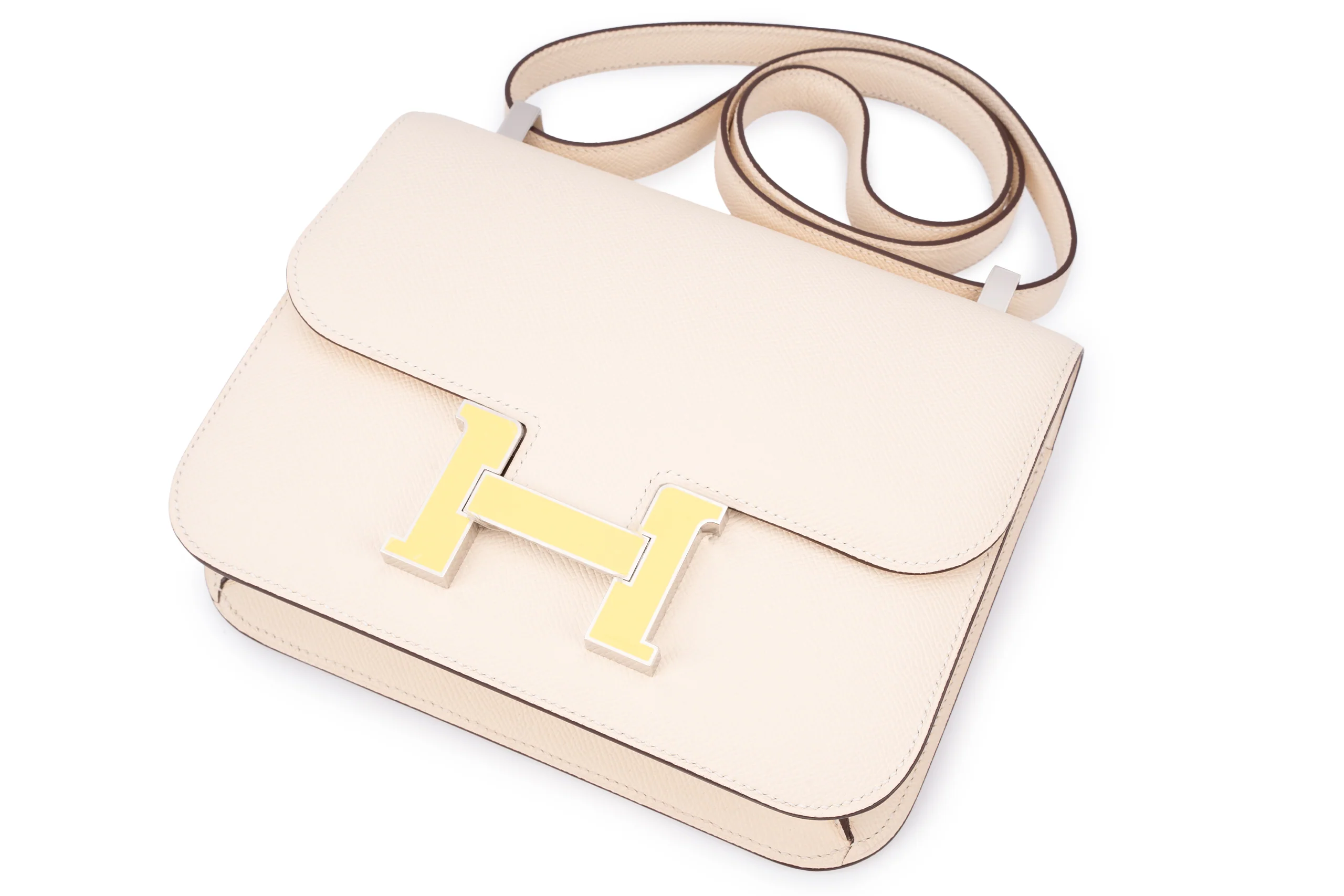 Hermès Constance 24		Epsom	Nata/jaune	PHW - Image 8