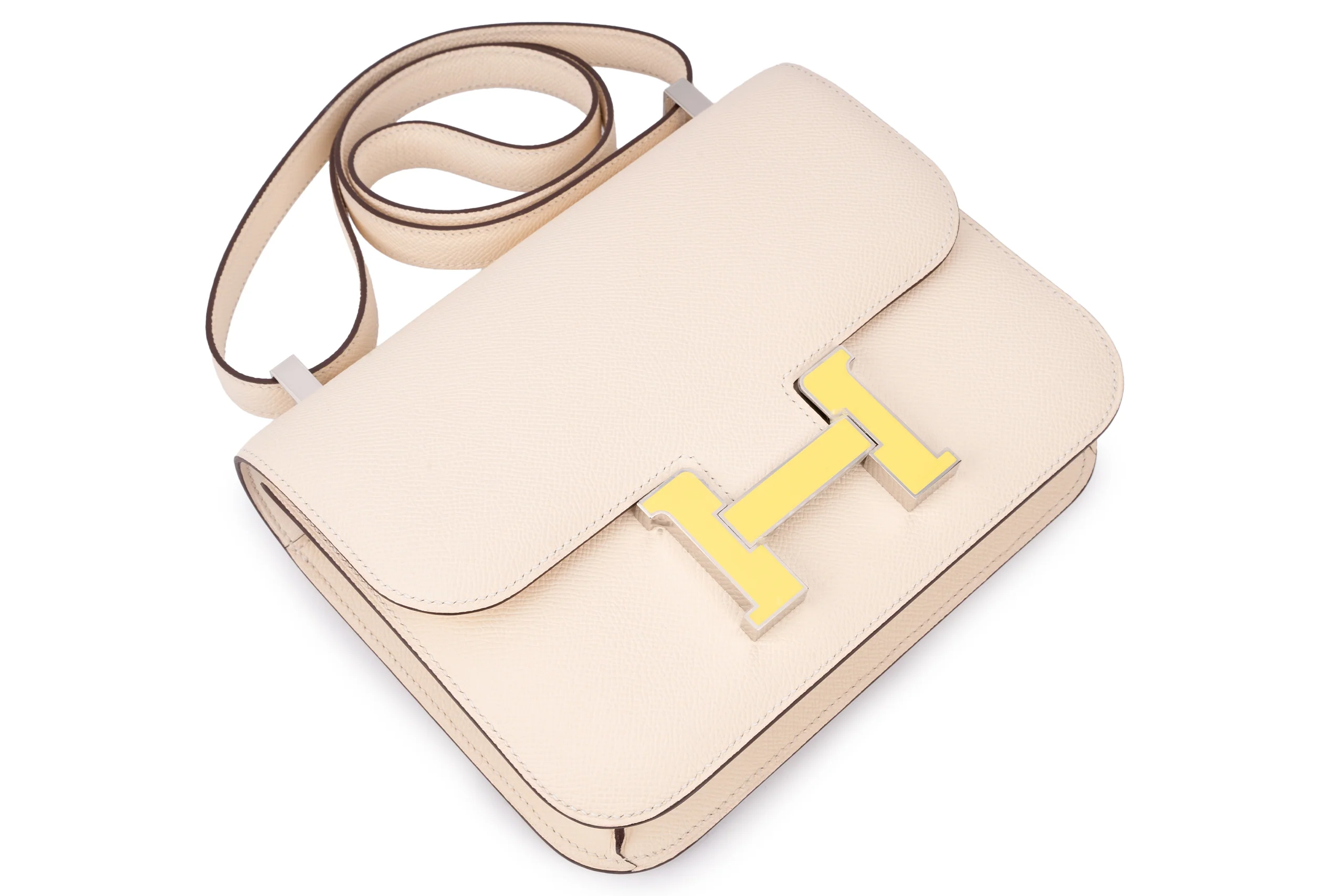 Hermès Constance 24		Epsom	Nata/jaune	PHW - Image 9