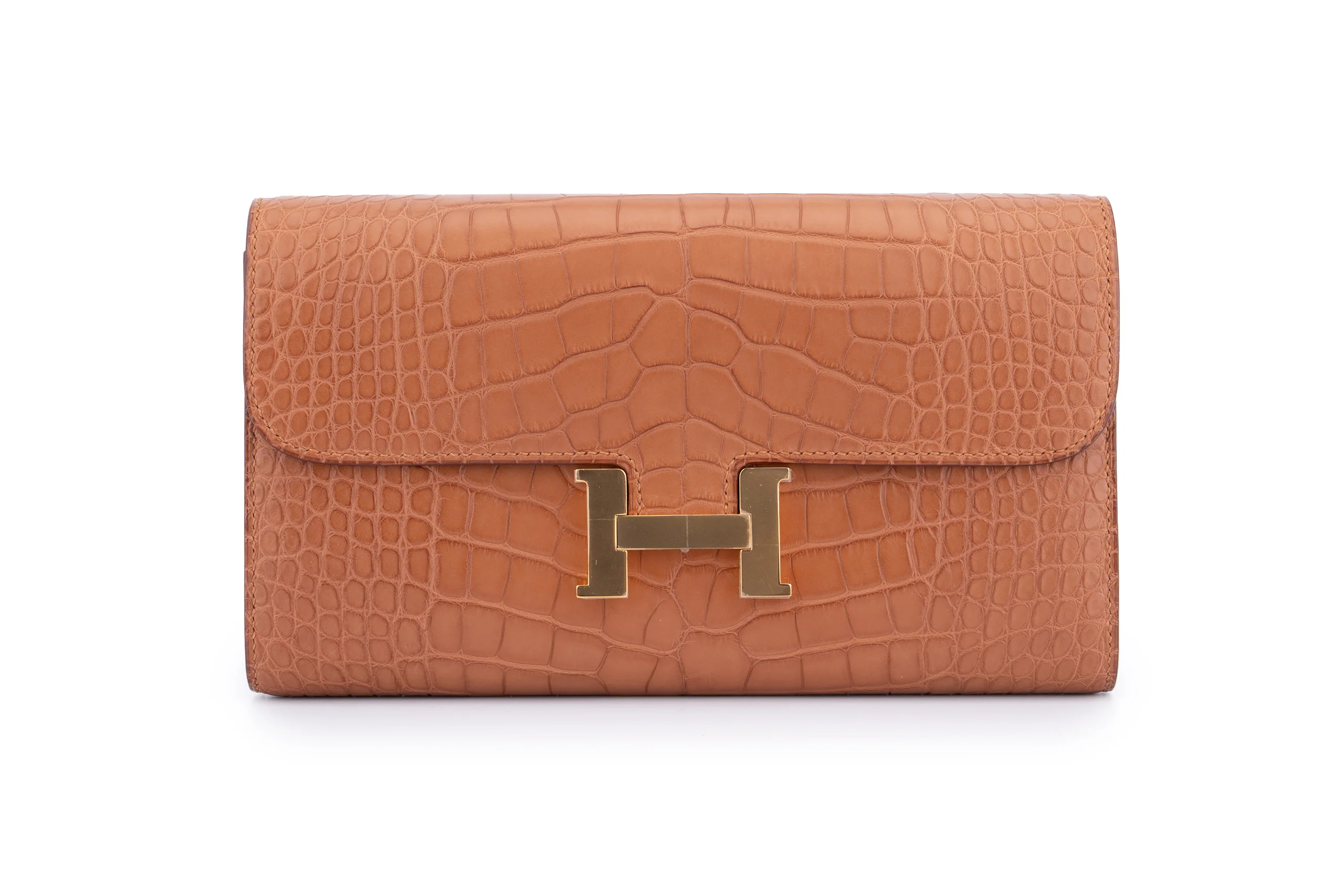 Hermès Constance To Go	Exotic Crocodile Gold GHW