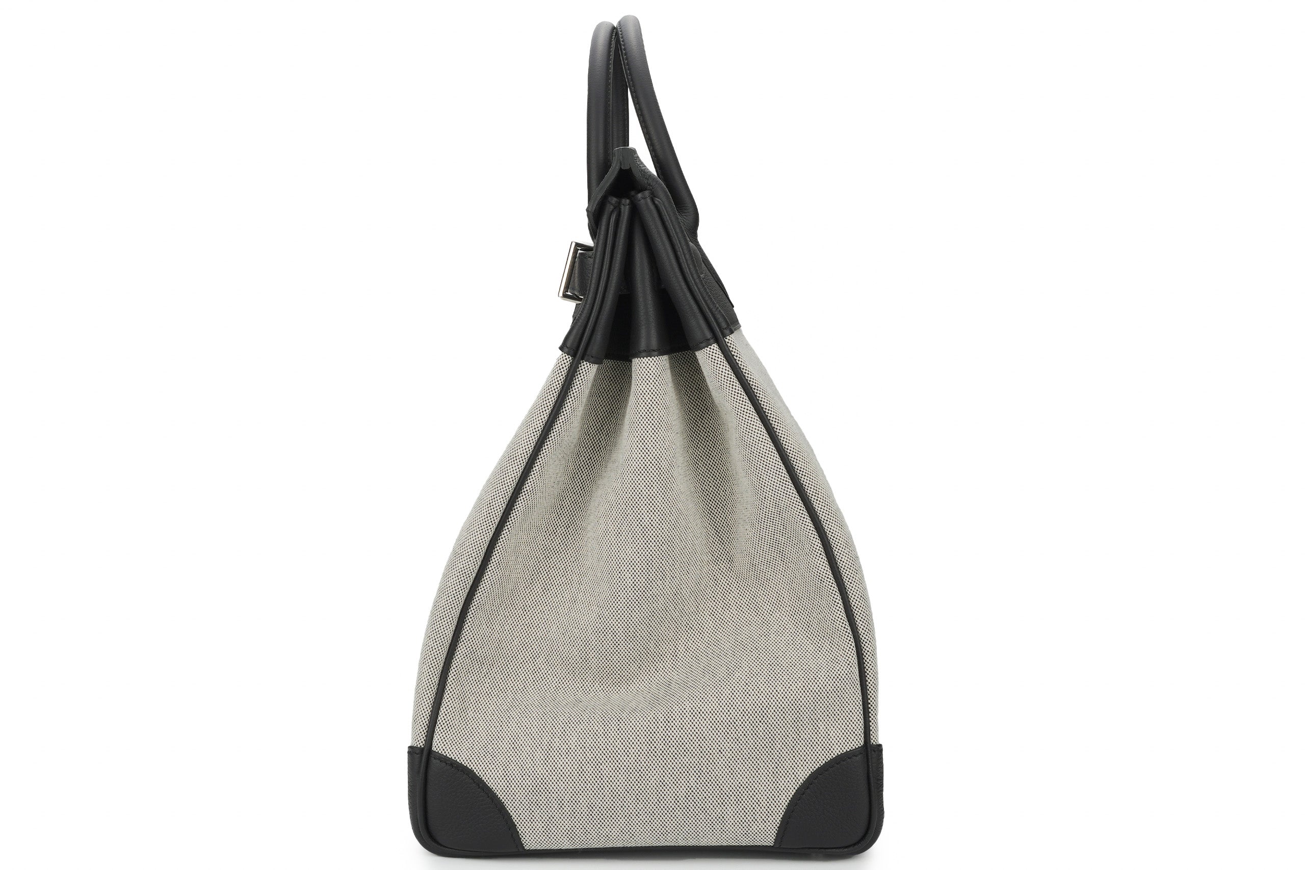 Hermès Hac 40 Togo/Canvas PHW - Image 3