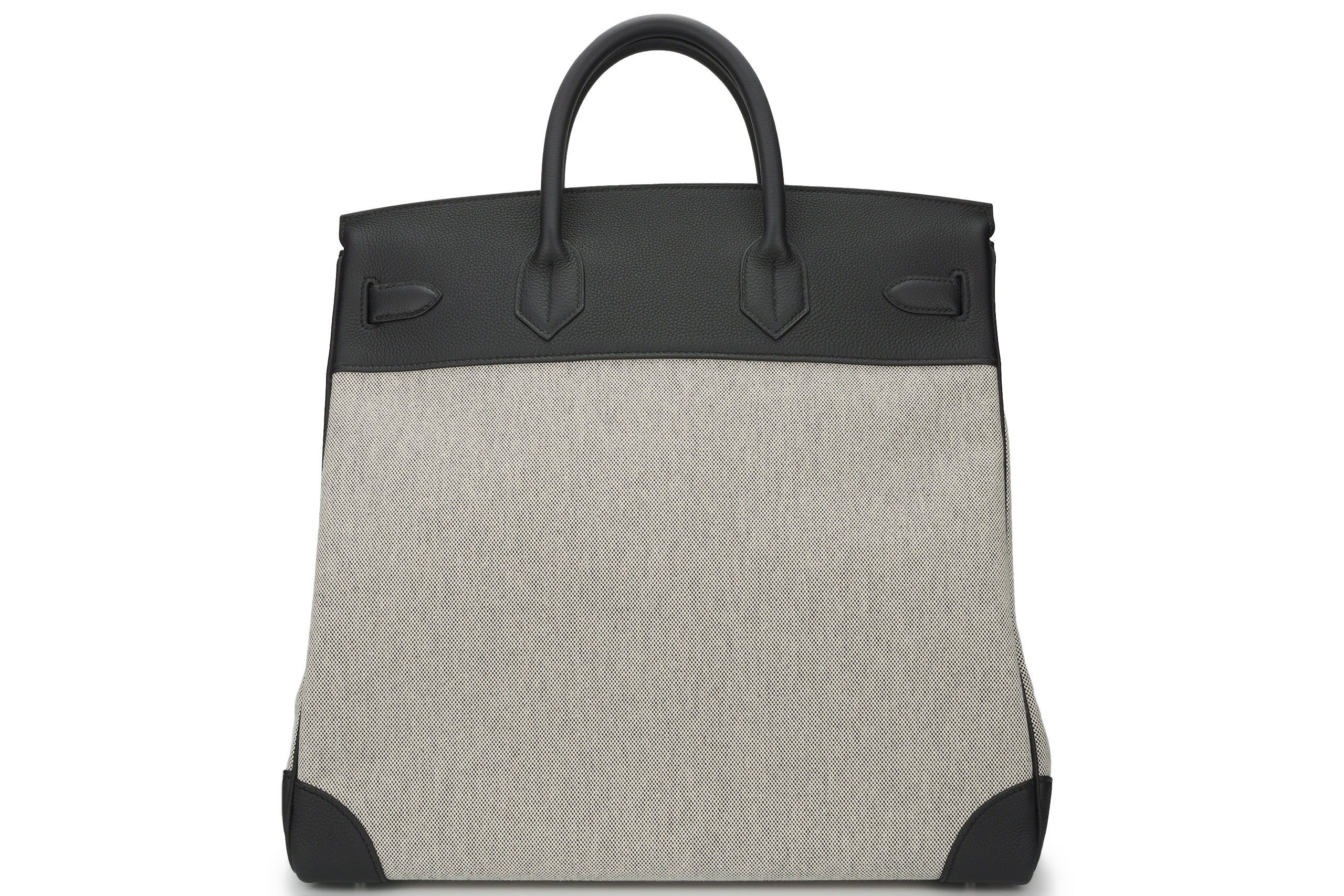 Hermès Hac 40 Togo/Canvas PHW - Image 4