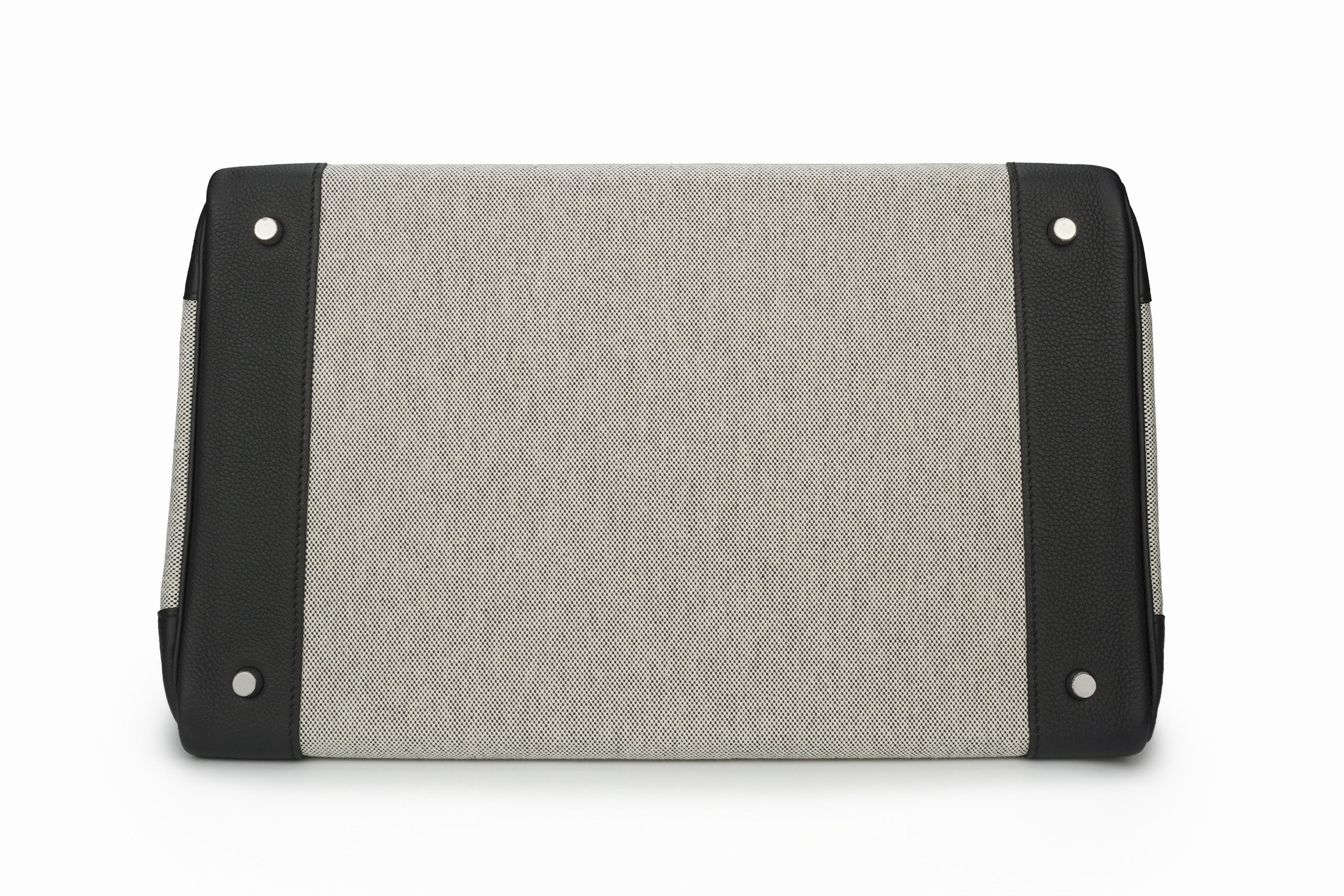 Hermès Hac 40 Togo/Canvas PHW - Image 7