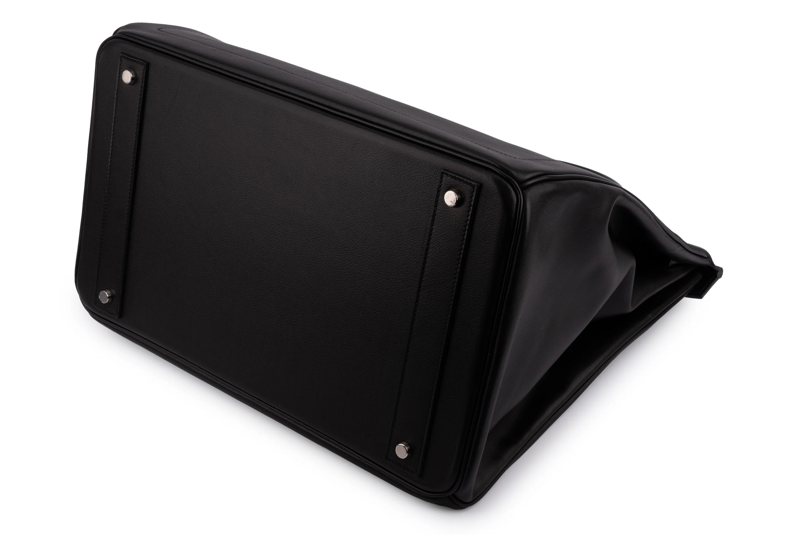 Hermès Hac 40	Veau Rock	Evergrain	Noir	PHW - Image 10
