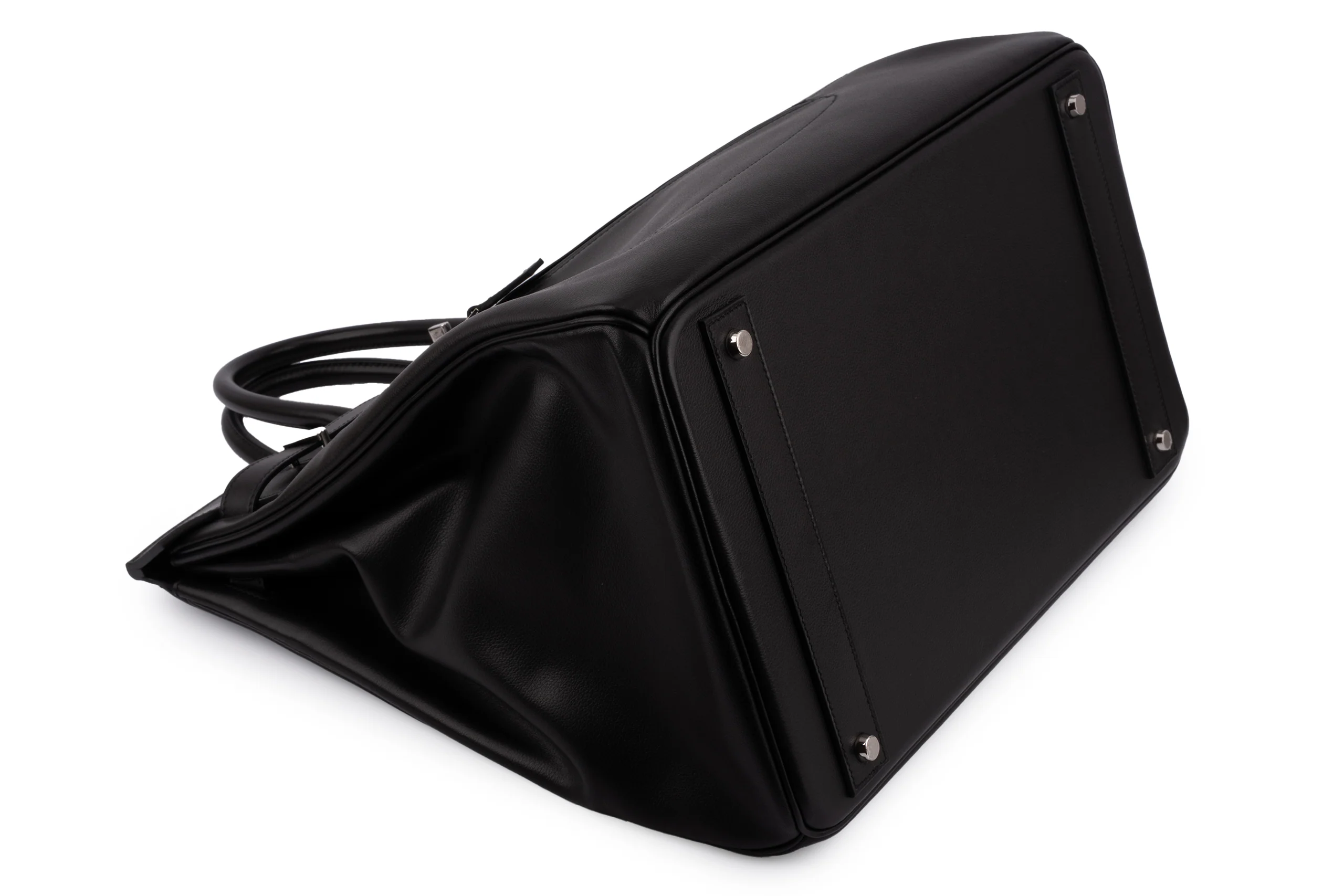 Hermès Hac 40	Veau Rock	Evergrain	Noir	PHW - Image 9