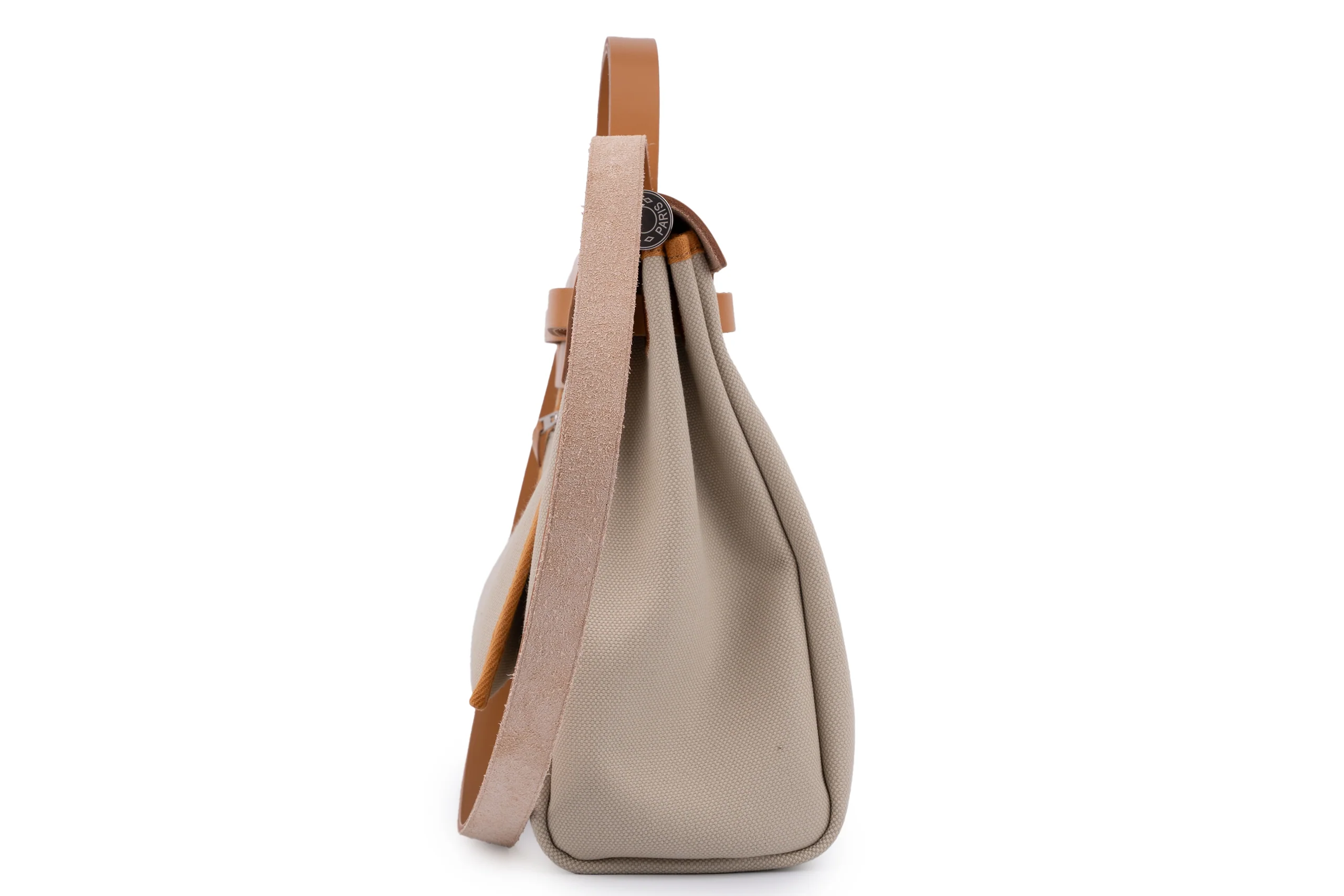 Hermès Herbag 31 	Military Canvas		Beton / Naturel	PHW - Image 5