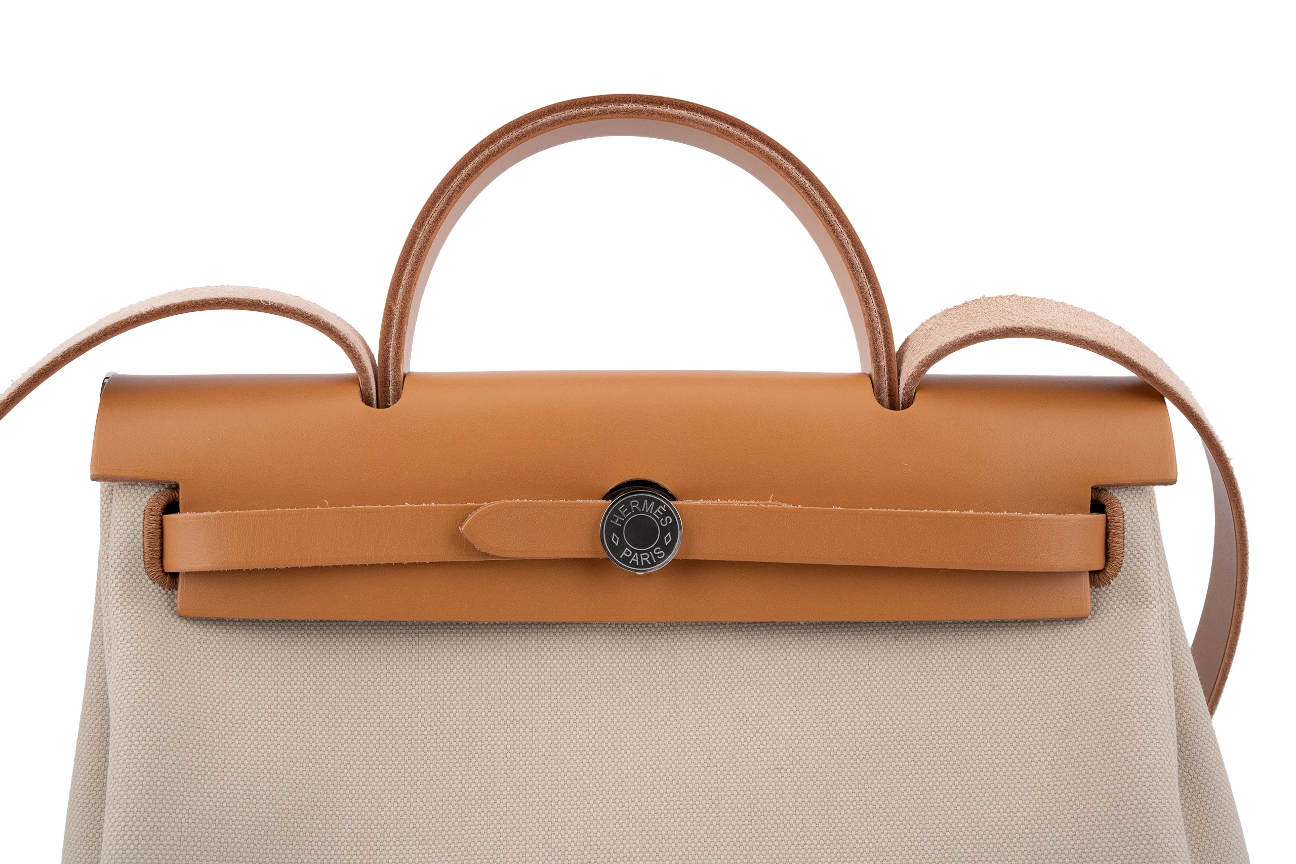 Hermès Herbag 31 	Military Canvas		Beton / Naturel	PHW - Image 7