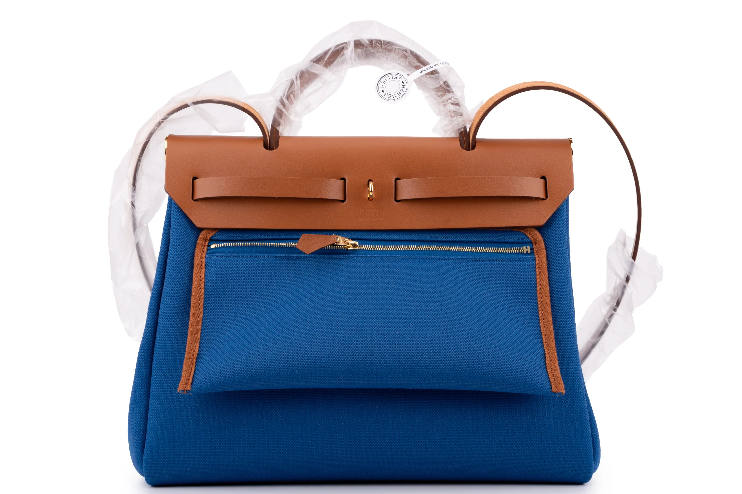Hermès Herbag Zip 31			Bleu France	GHW - Image 4
