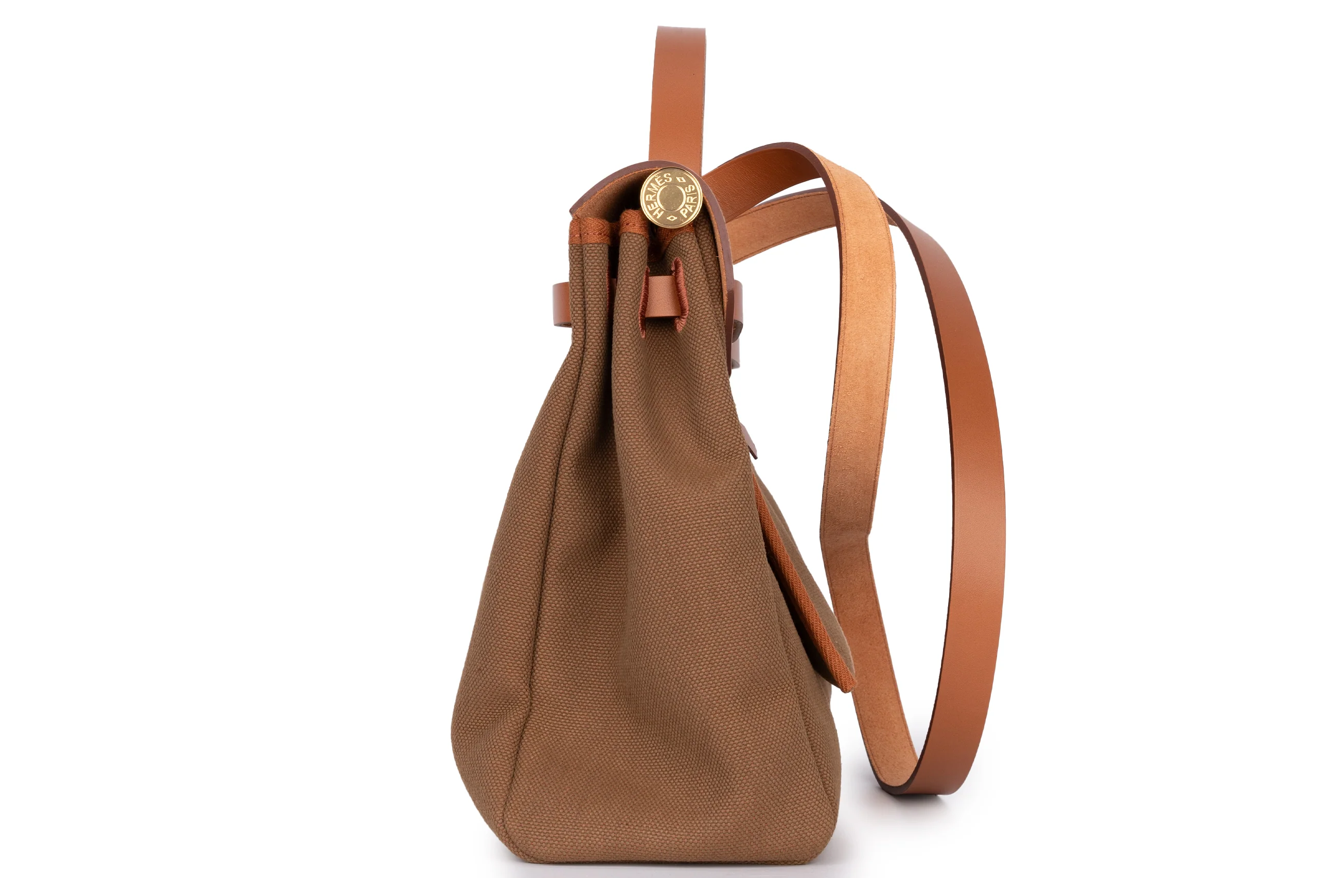 Hermès Herbag Zip 31 Military Canvas GHW - Image 3