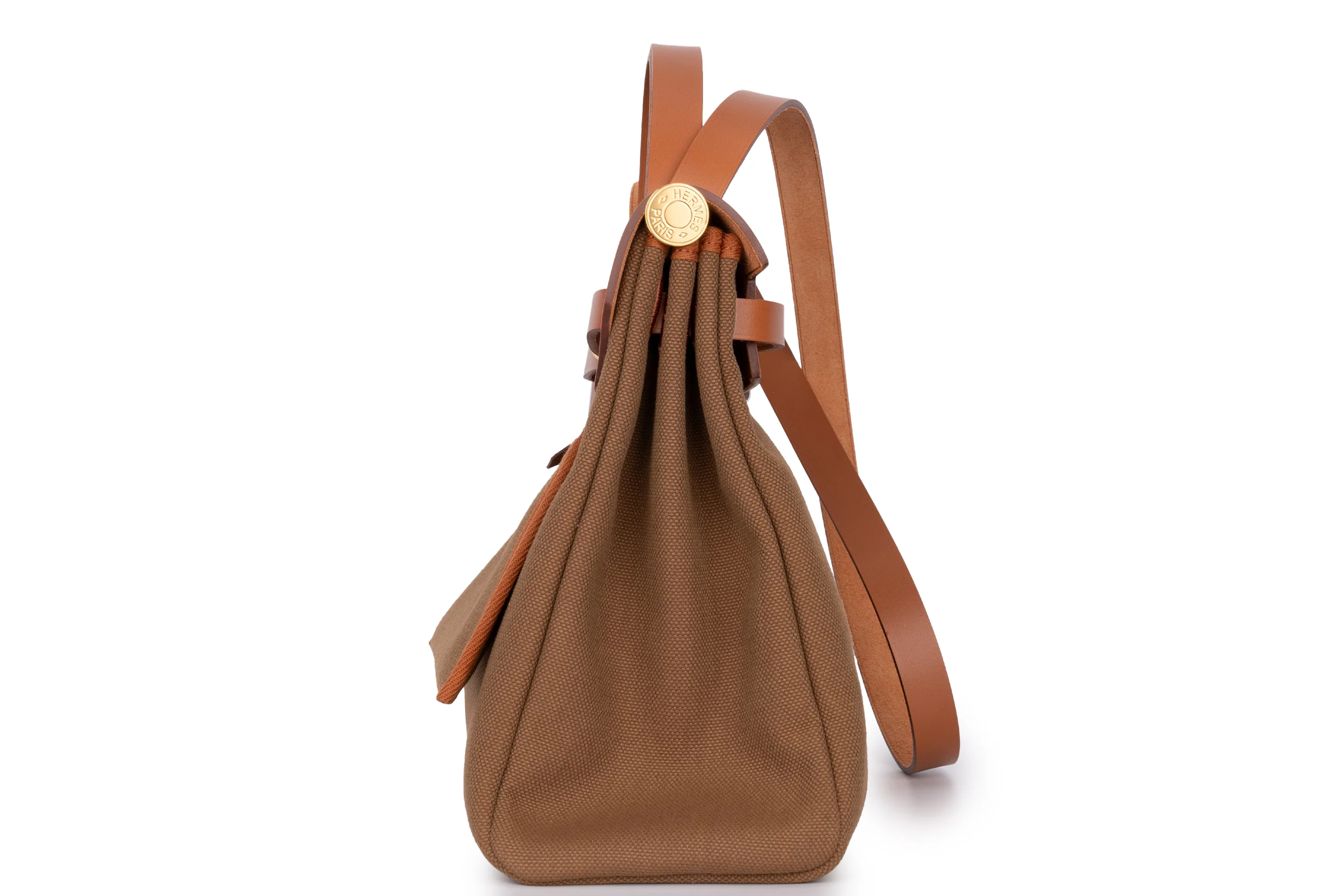 Hermès Herbag Zip 31 Military Canvas GHW - Image 5