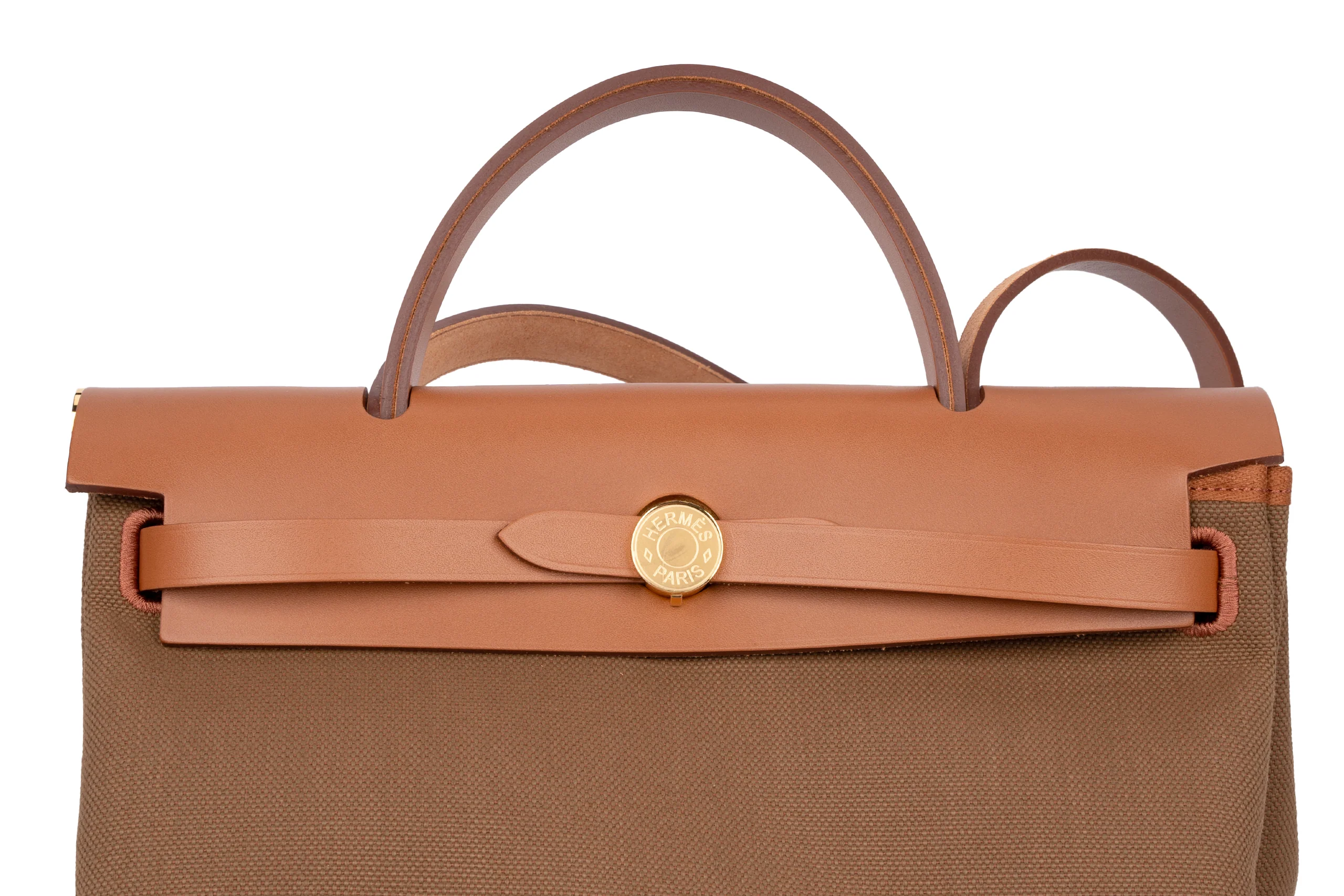 Hermès Herbag Zip 31 Military Canvas GHW - Image 7