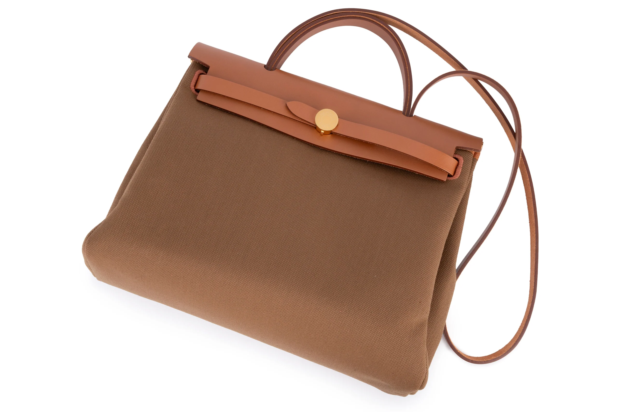 Hermès Herbag Zip 31 Military Canvas GHW - Image 8