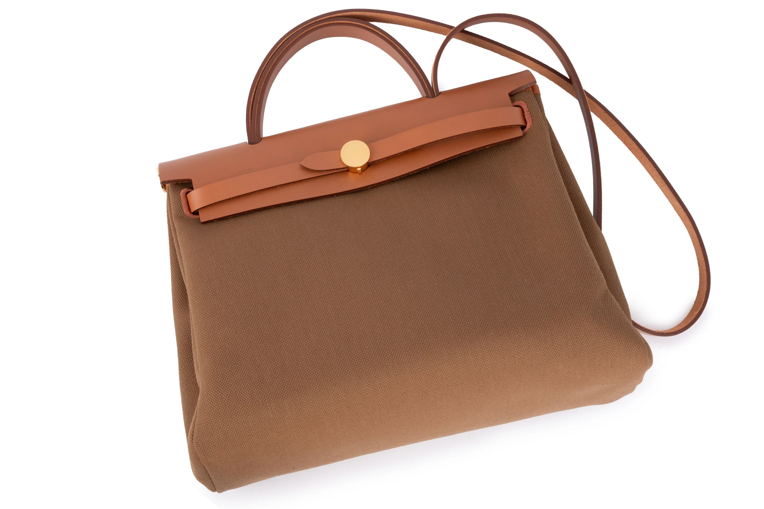 Hermès Herbag Zip 31 Military Canvas GHW - Image 9