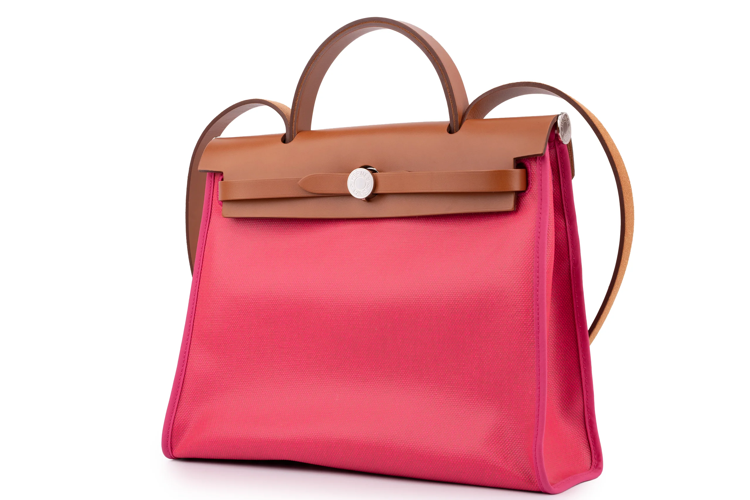 Hermès Herbag Zip 31			Rose Shocking	PHW - Image 2