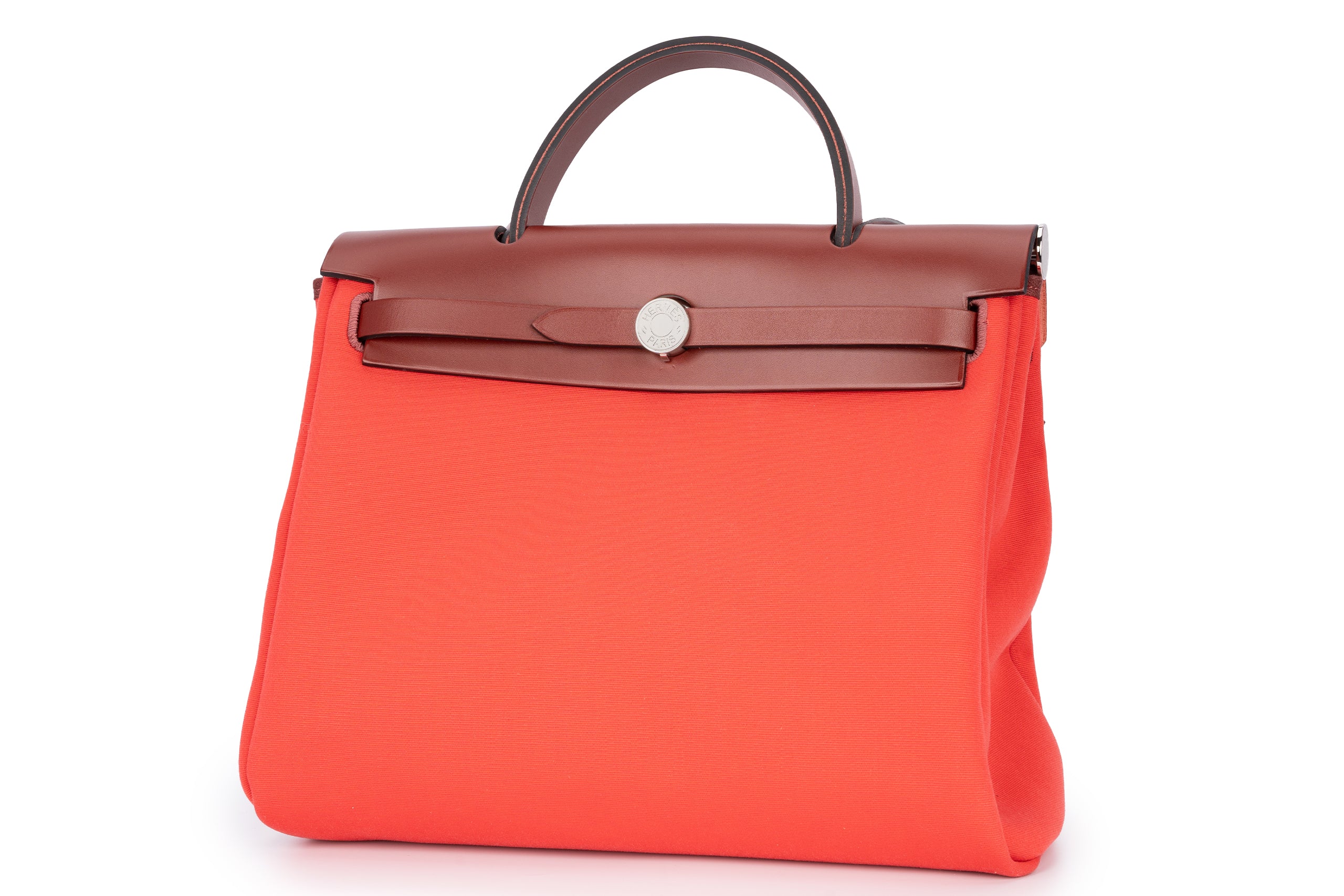 Hermès Herbag Zip 31 Vache Hunter Rouge H Boungainville PHW - Image 2