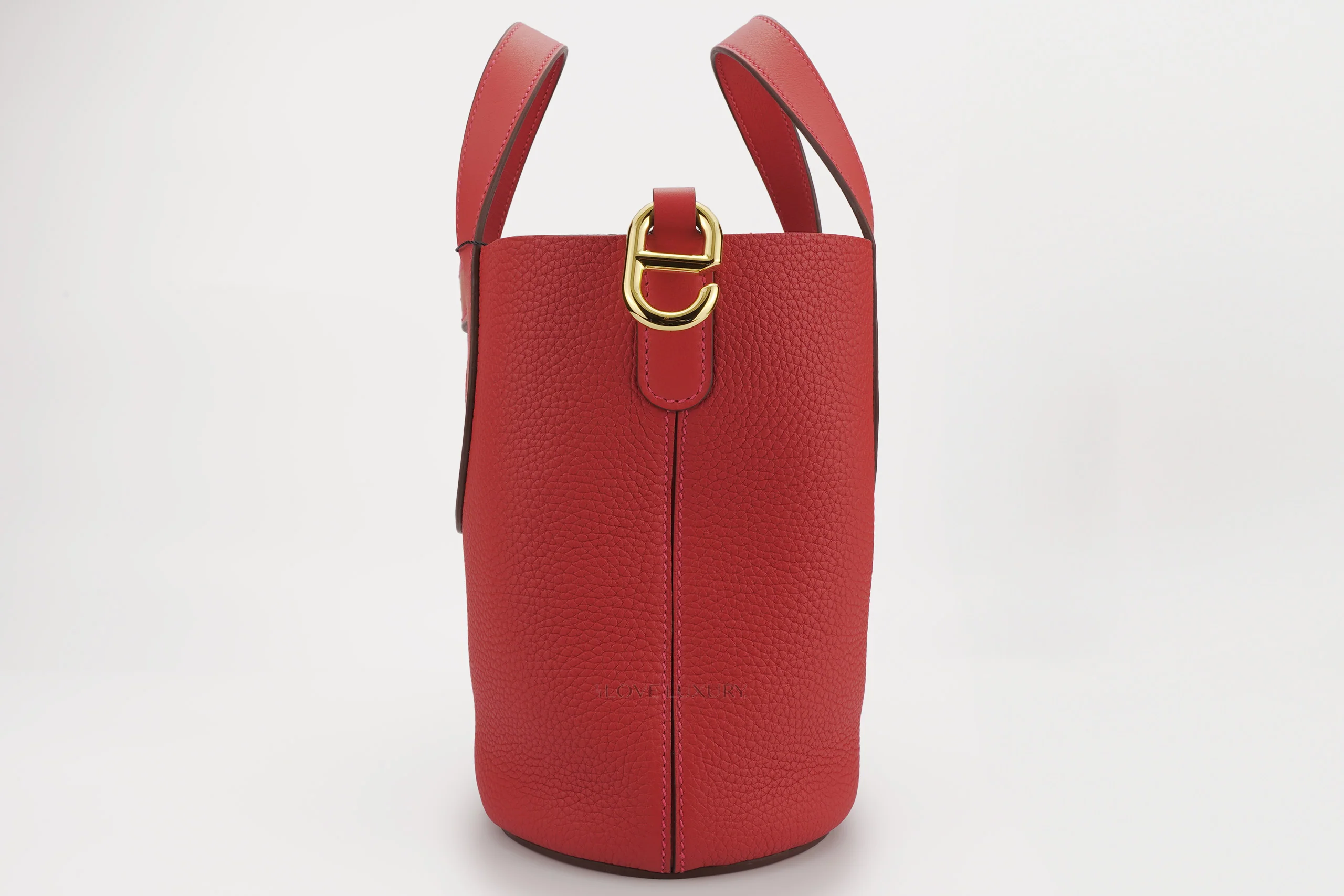 Hermès In The Loop 18 Clemence/Swift Vermillion GHW - Image 2