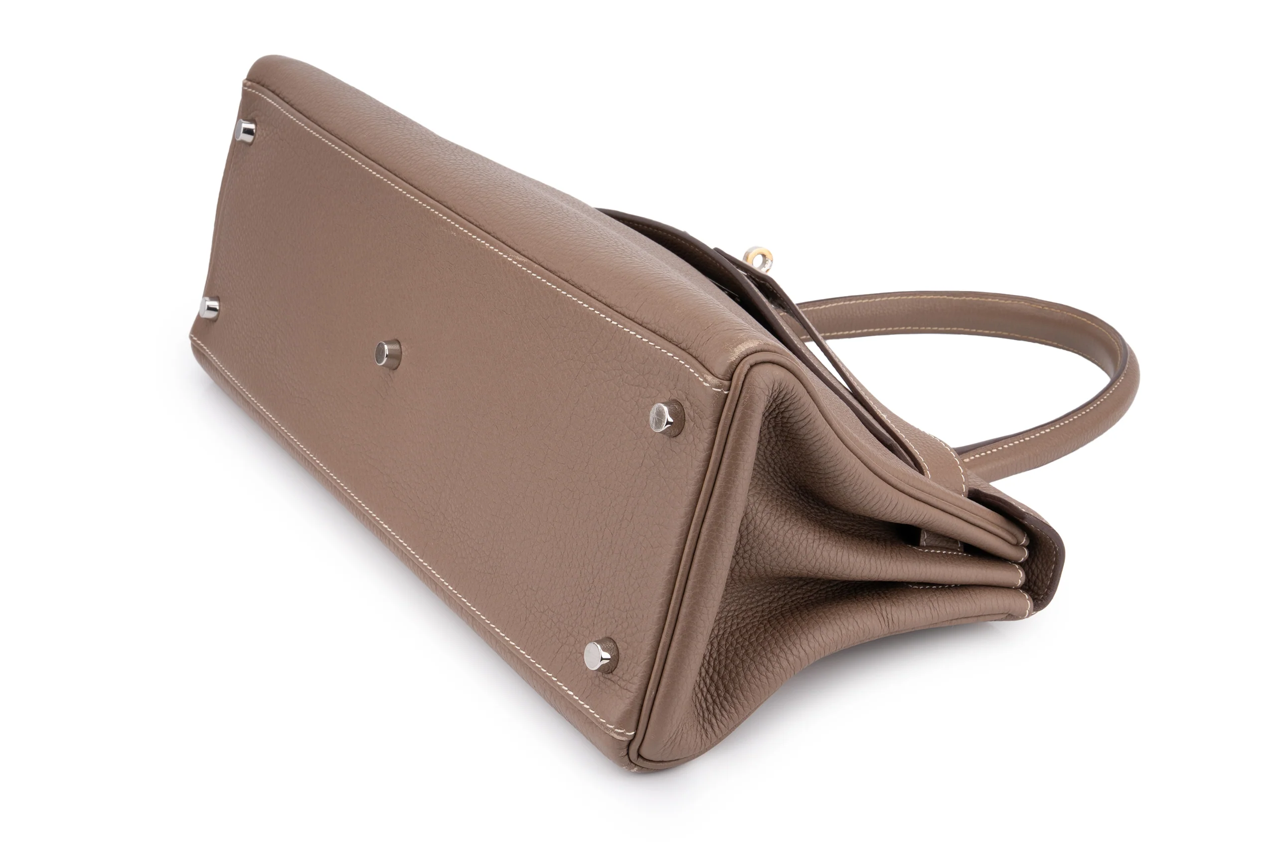 Hermès Jpg Kelly Shoulder 42		Togo	Etoupe	PHW - Image 11