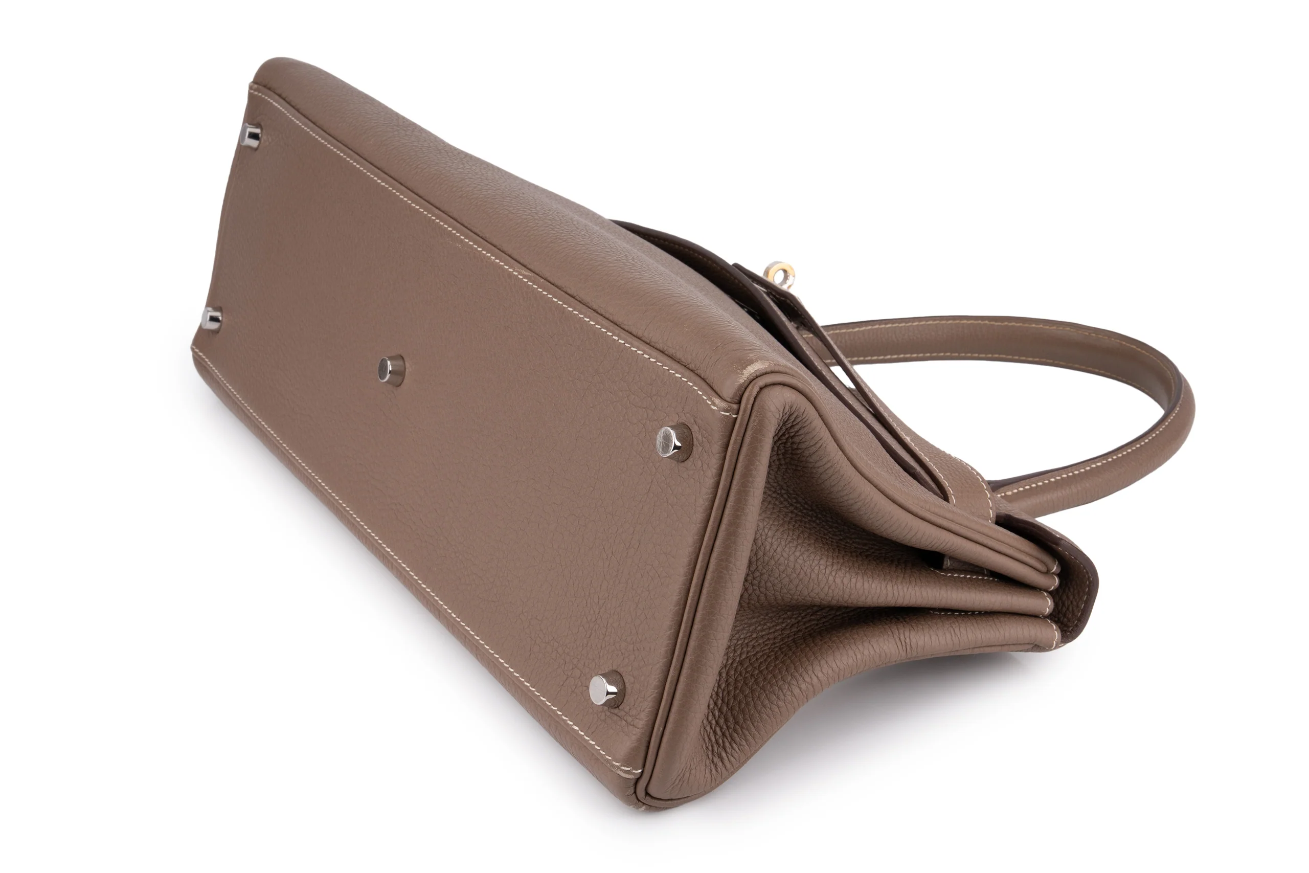 Hermès Jpg Kelly Shoulder 42		Togo	Etoupe	PHW - Image 12