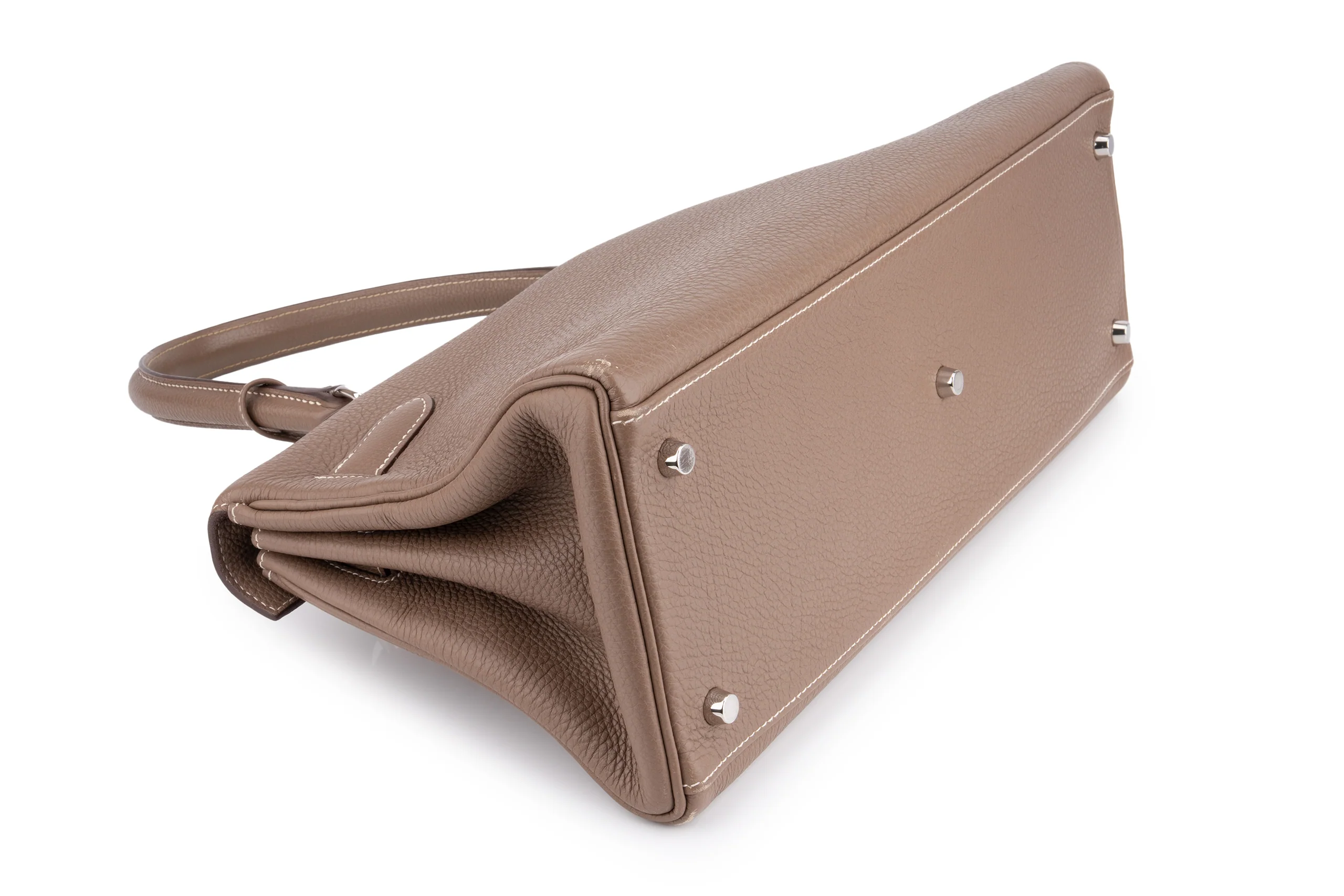 Hermès Jpg Kelly Shoulder 42		Togo	Etoupe	PHW - Image 13