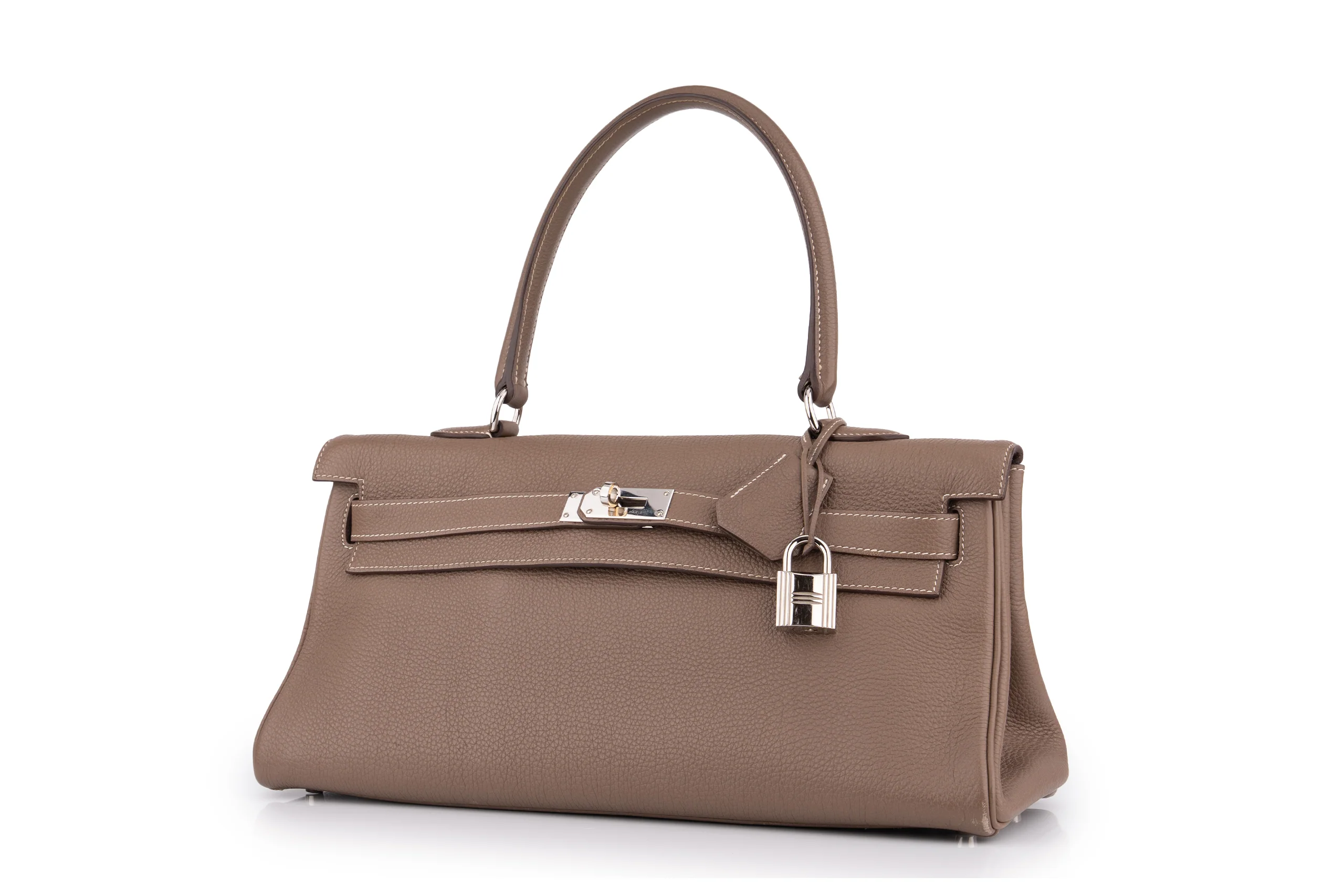 Hermès Jpg Kelly Shoulder 42		Togo	Etoupe	PHW - Image 2