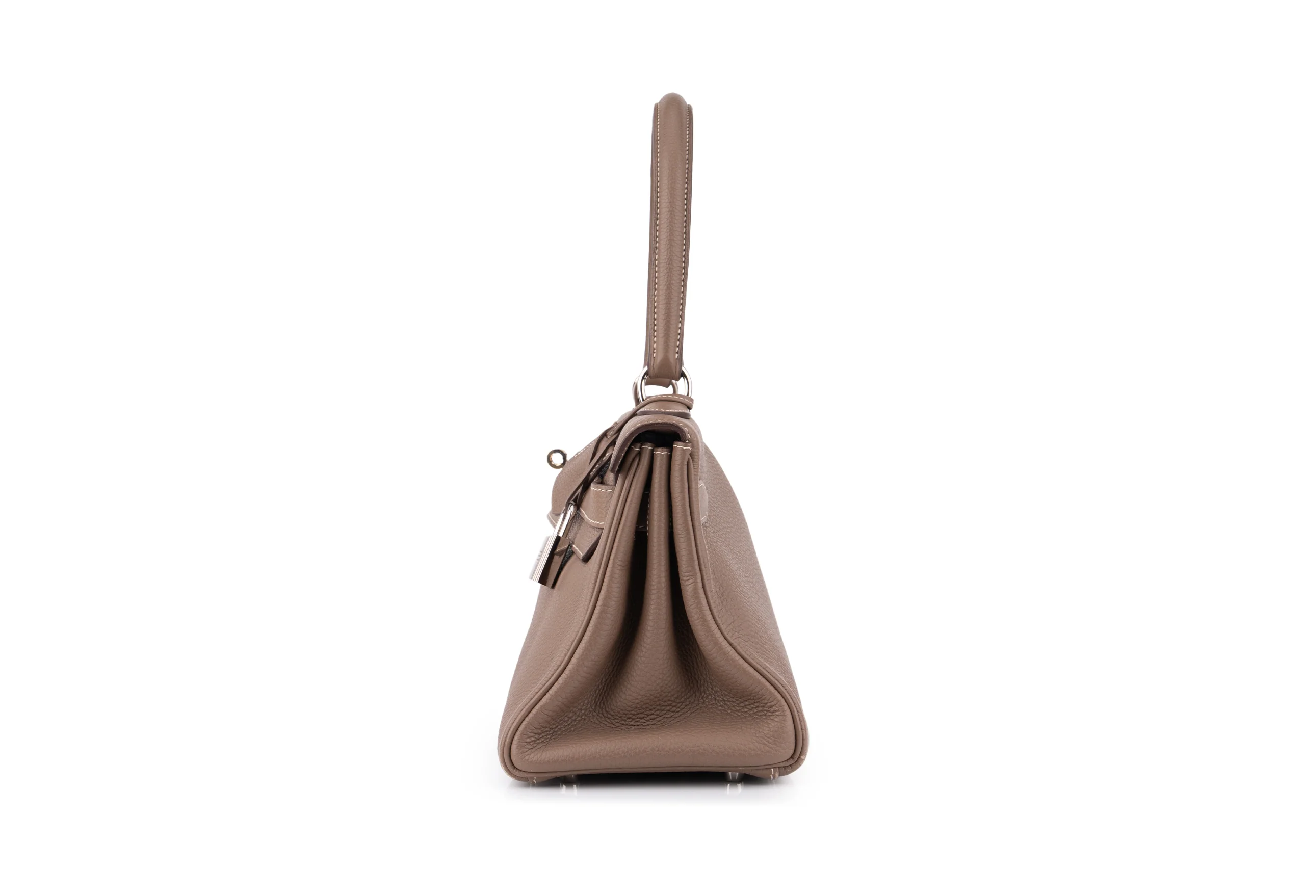 Hermès Jpg Kelly Shoulder 42		Togo	Etoupe	PHW - Image 3