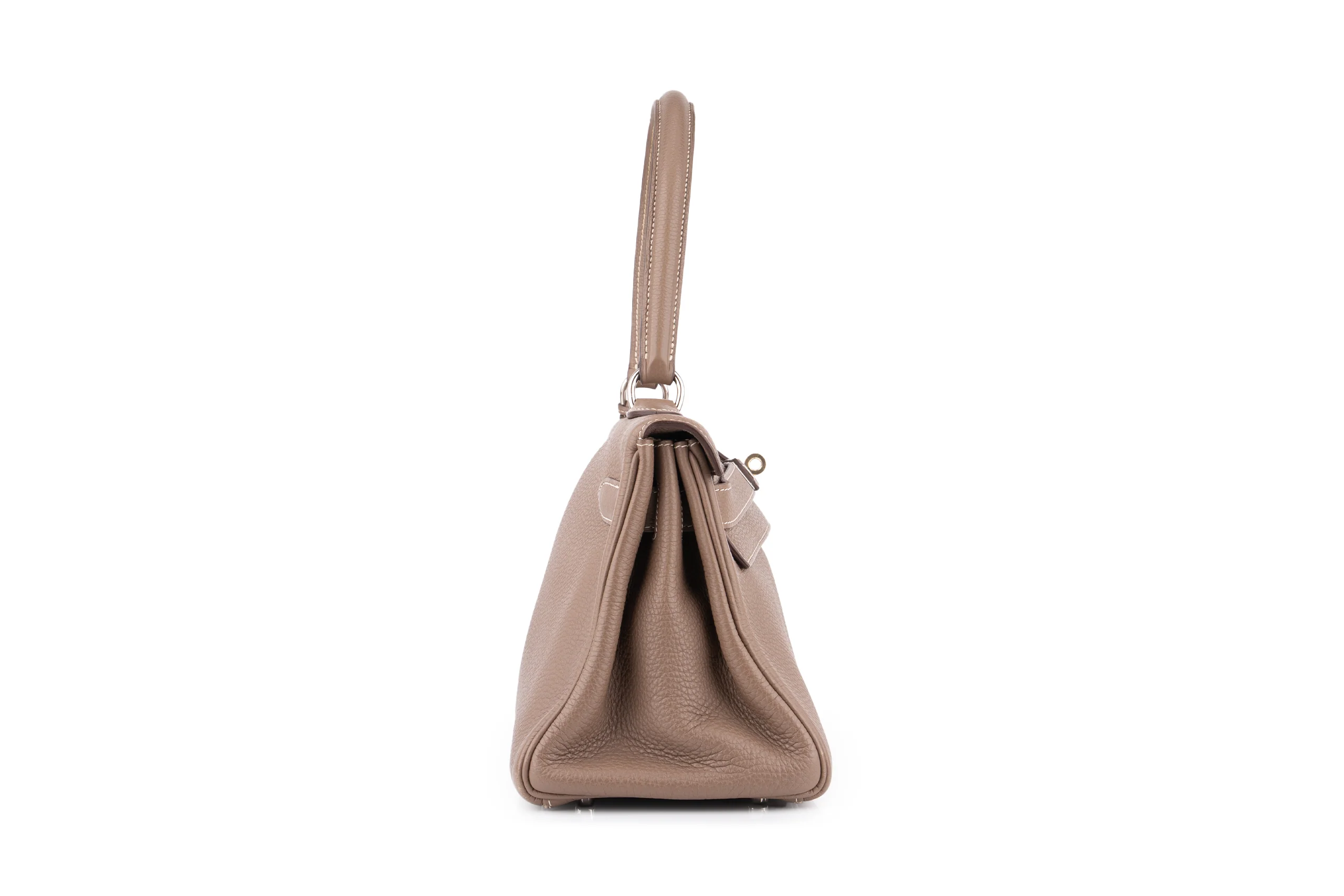 Hermès Jpg Kelly Shoulder 42		Togo	Etoupe	PHW - Image 5