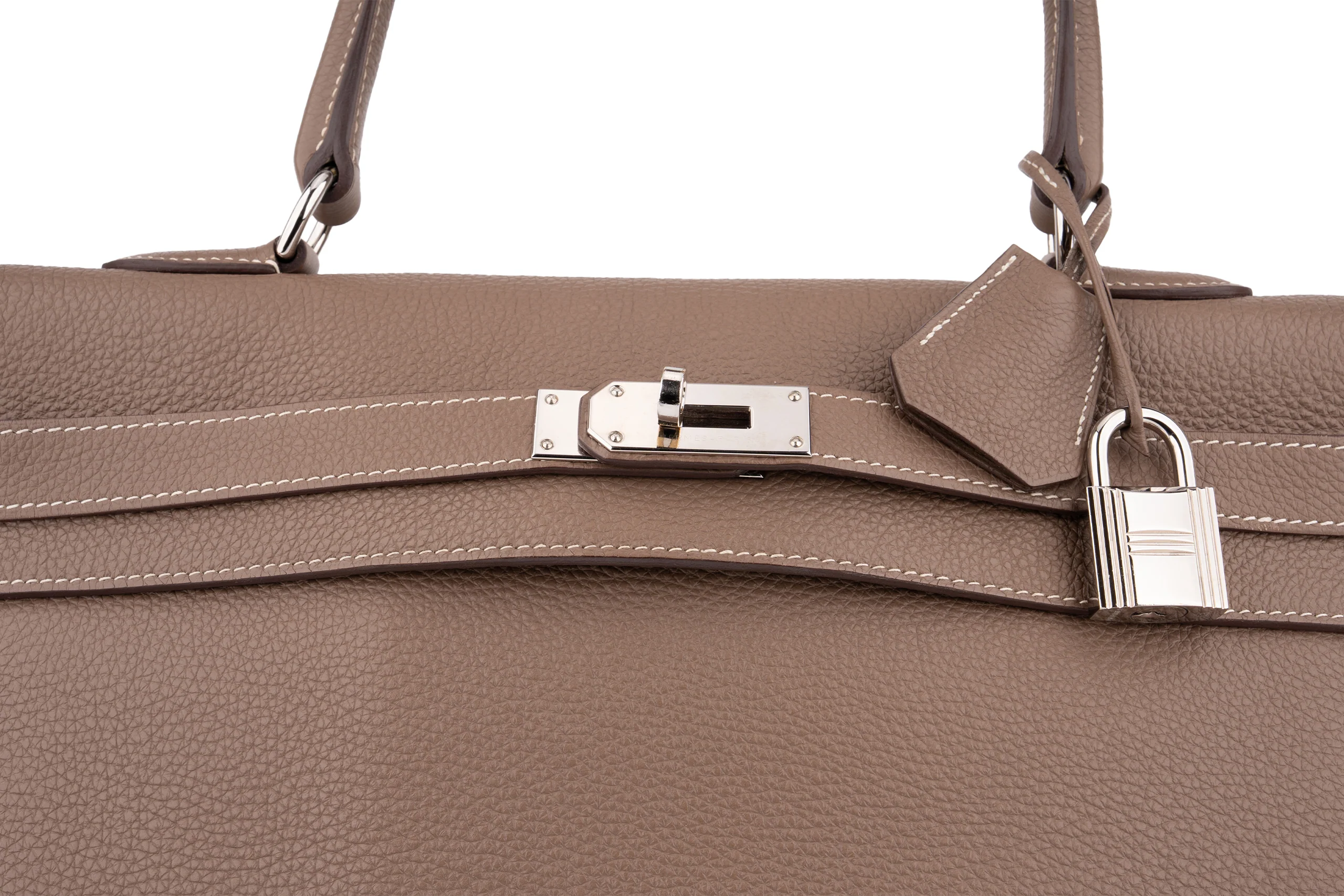 Hermès Jpg Kelly Shoulder 42		Togo	Etoupe	PHW - Image 7