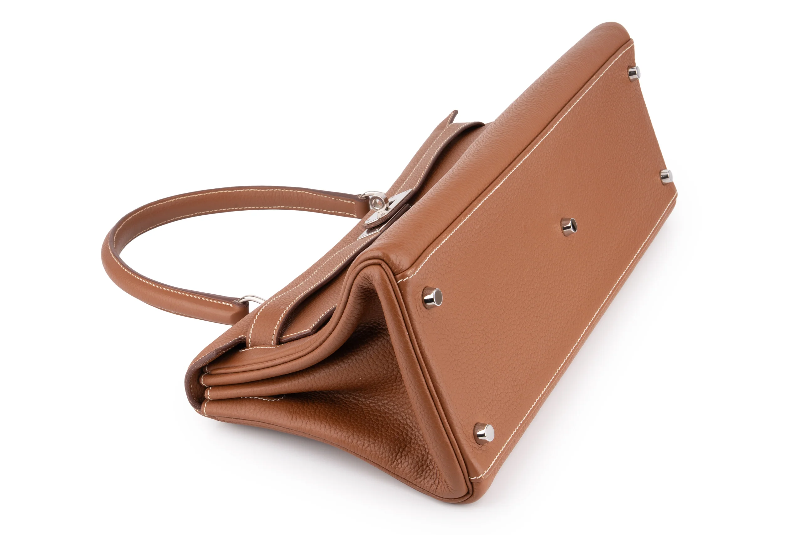 Hermès JPG Kelly Shoulder 42 Togo Gold PHW - Image 12