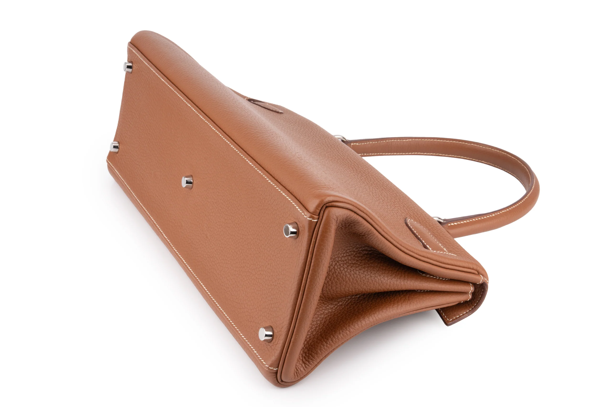 Hermès JPG Kelly Shoulder 42 Togo Gold PHW - Image 13