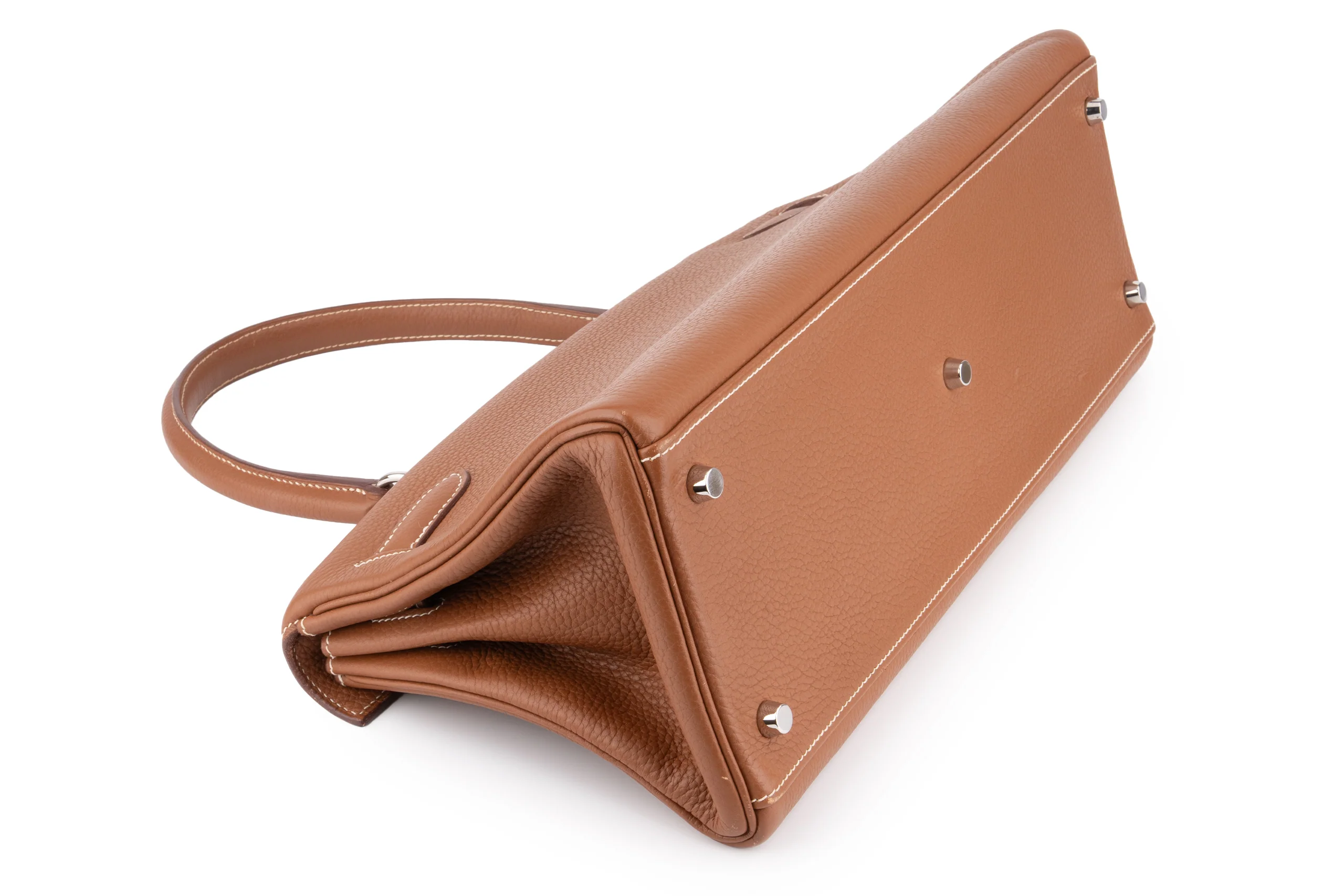 Hermès JPG Kelly Shoulder 42 Togo Gold PHW - Image 14
