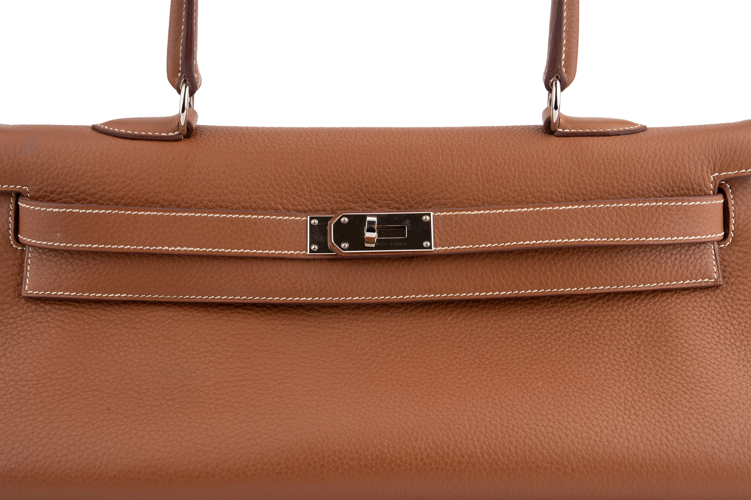 Hermès JPG Kelly Shoulder 42 Togo Gold PHW - Image 7