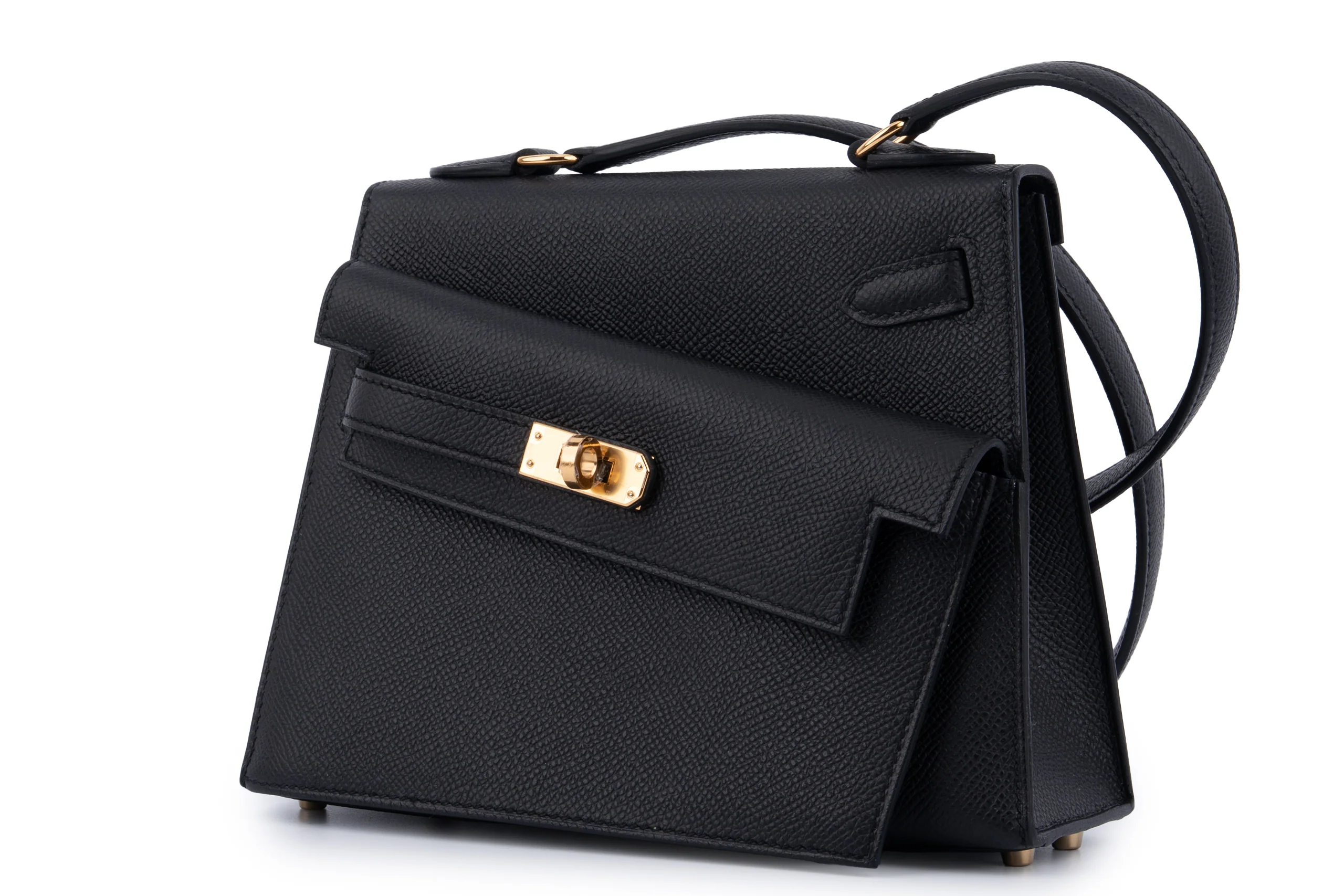 Hermès Kelly 20 Disordre		Epsom	Noir	GHW - Image 2