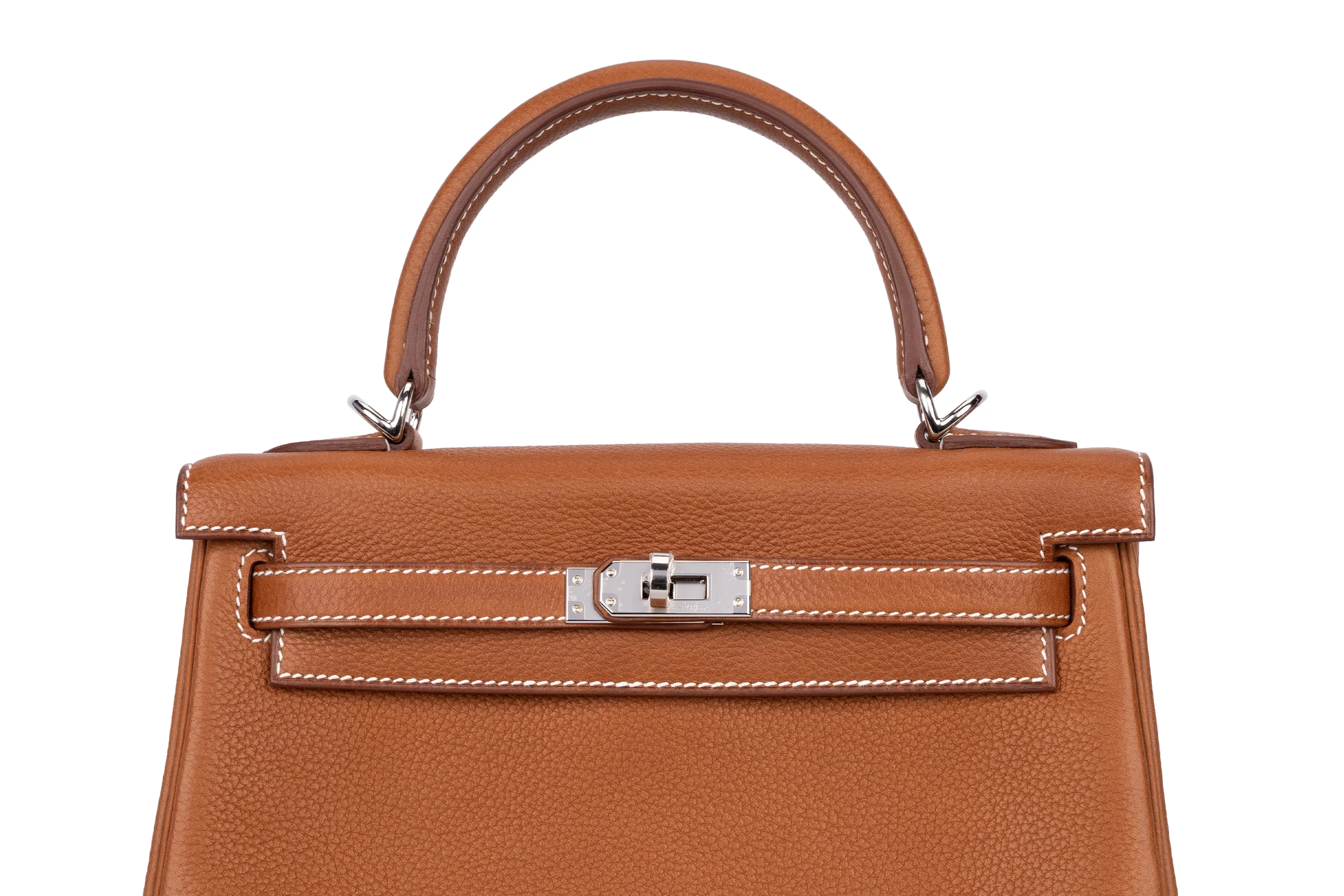 Hermès Kelly 25		Barenia	Gold	PHW - Image 7