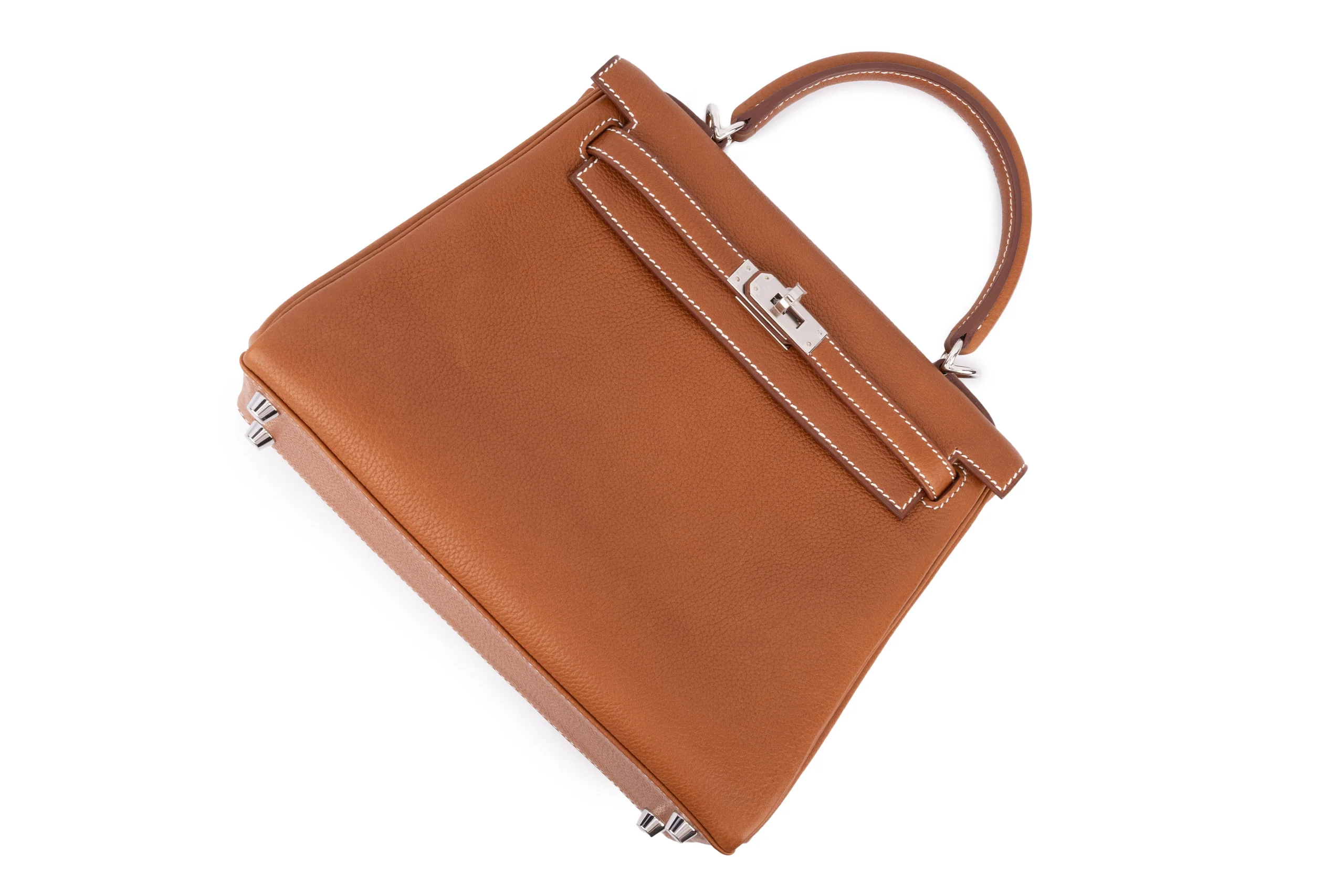 Hermès Kelly 25		Barenia	Gold	PHW - Image 8