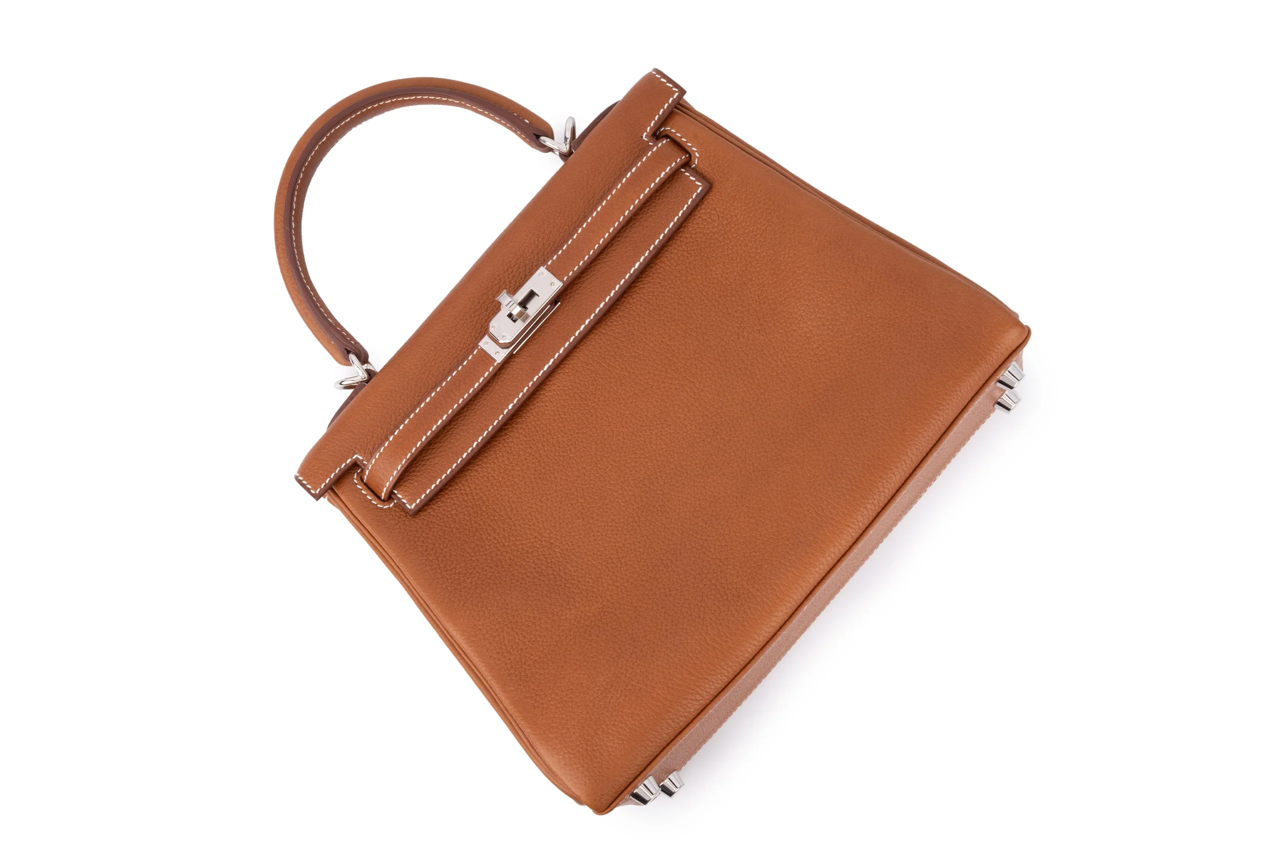 Hermès Kelly 25		Barenia	Gold	PHW - Image 9