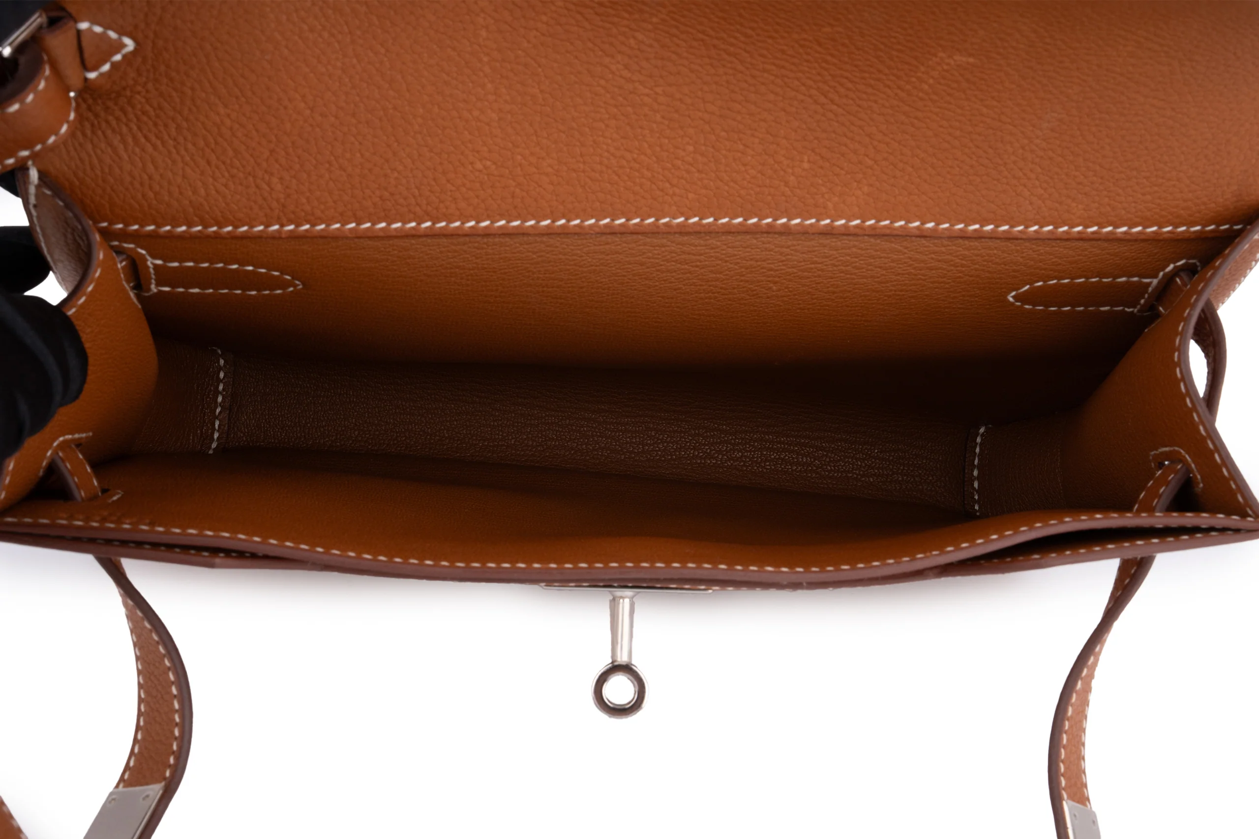 Hermès Kelly 25 Depeches		Barenia	Gold	PHW - Image 10