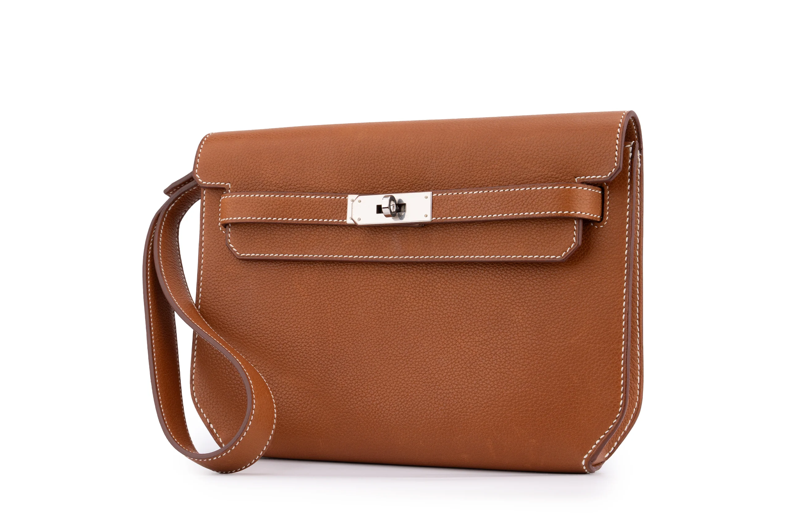 Hermès Kelly 25 Depeches		Barenia	Gold	PHW - Image 2