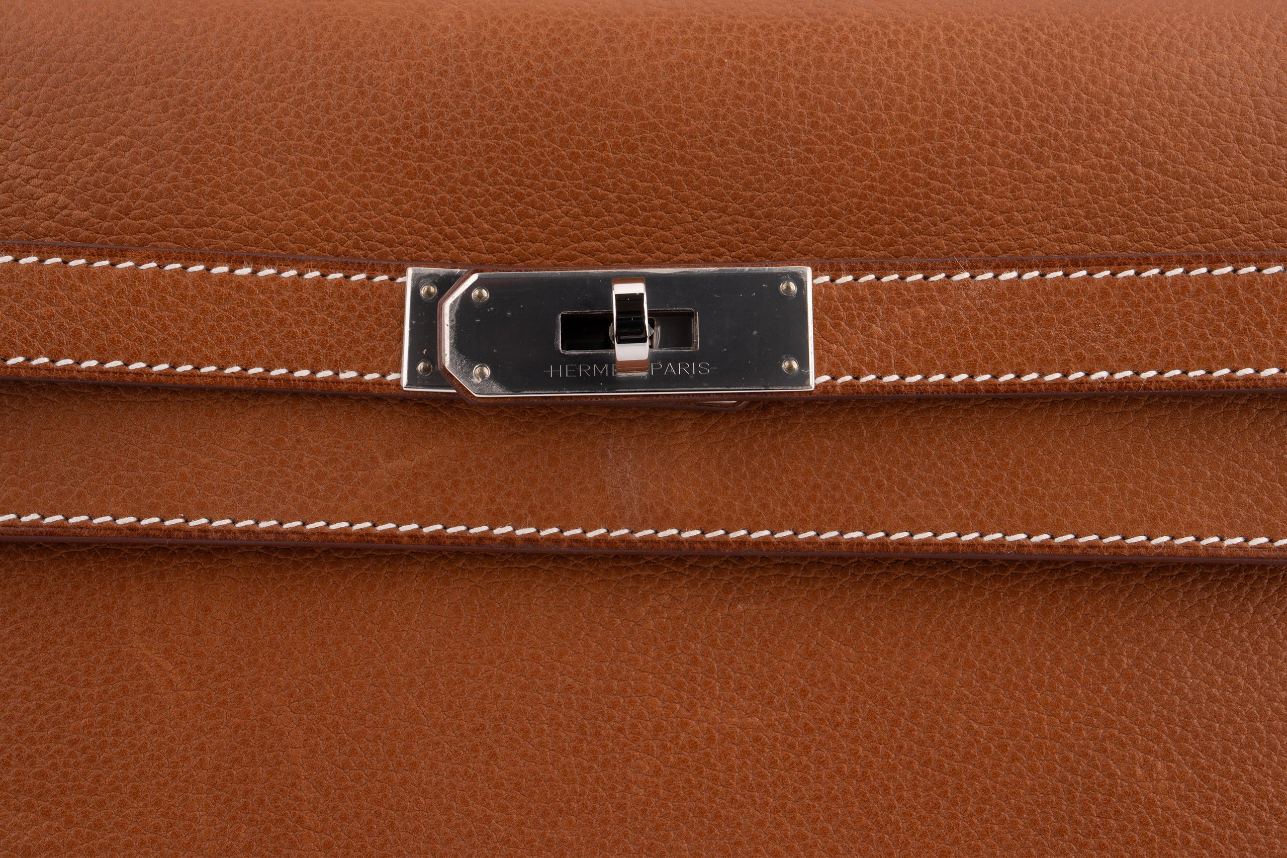 Hermès Kelly 25 Depeches		Barenia	Gold	PHW - Image 8