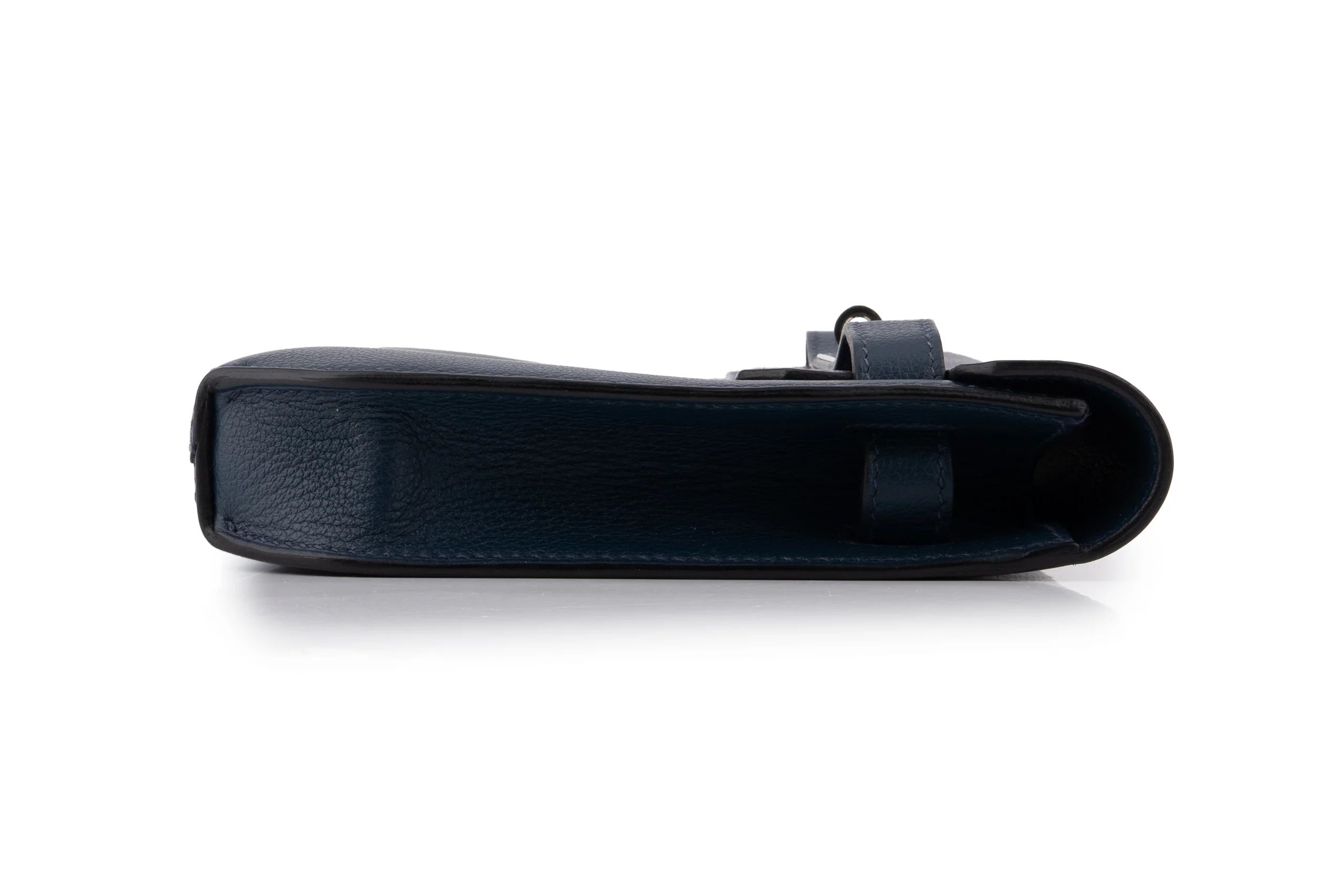 Hermès Kelly 25 Depeches		Evercolour 	Navy Bleu 	PHW - Image 11
